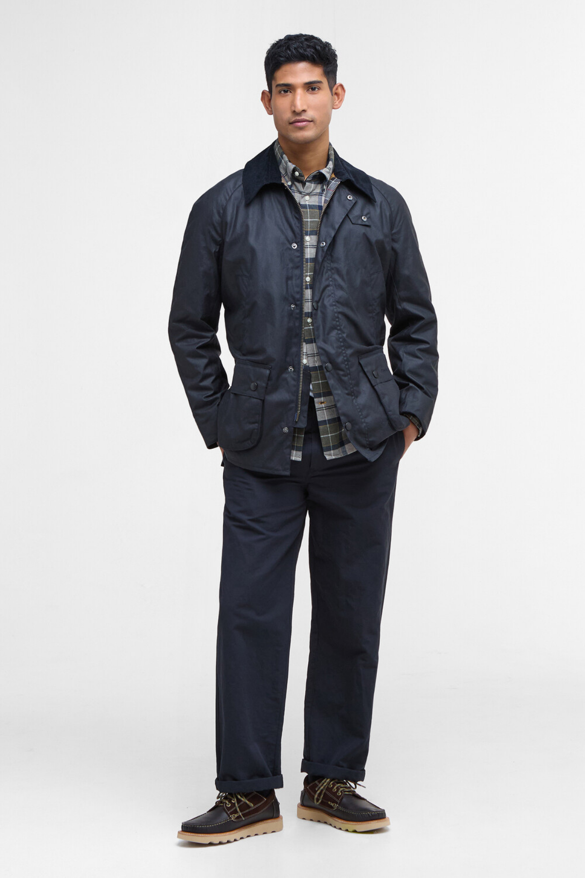 Barbour Ashby Yağlı Ceket NY92 Navy