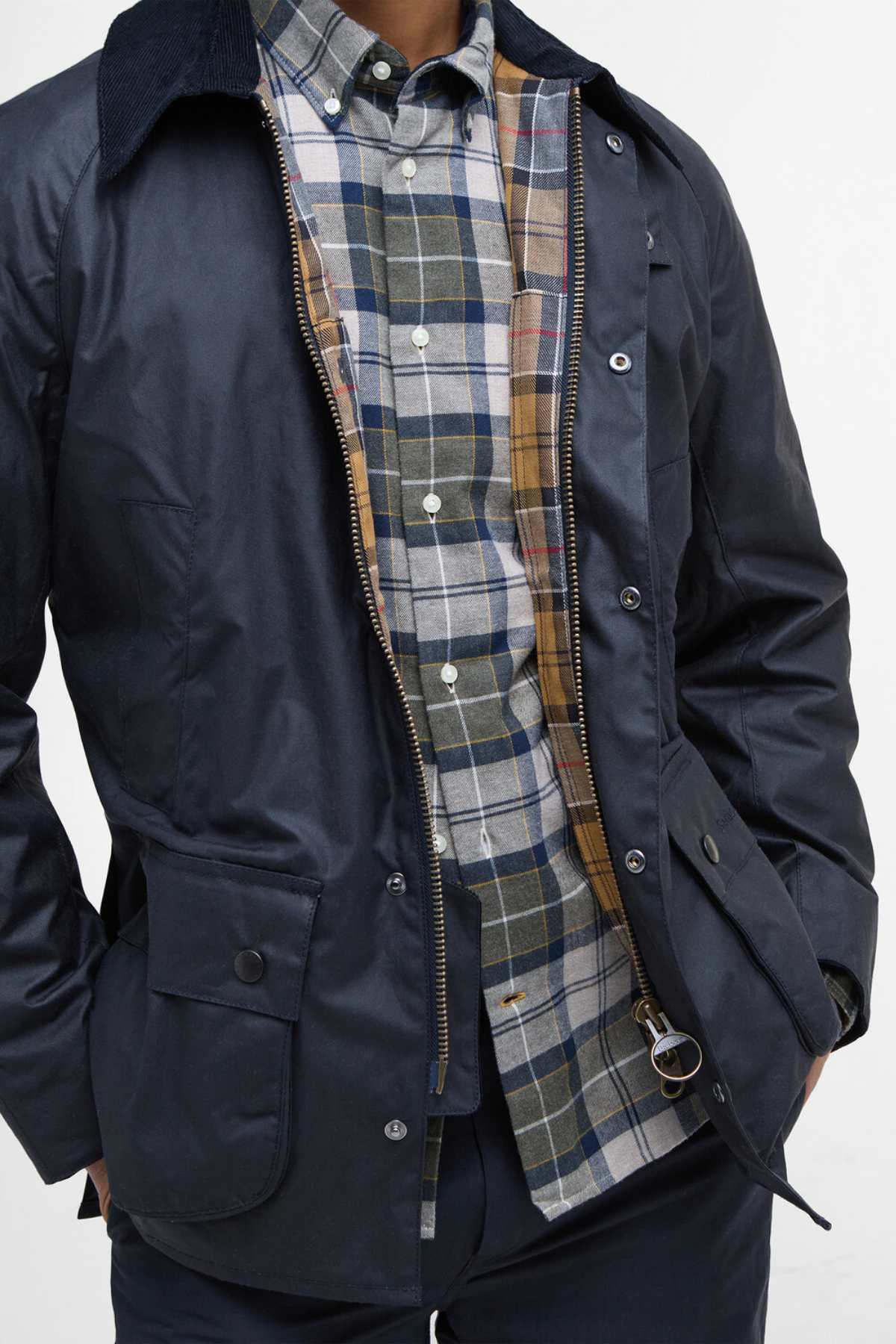Barbour Ashby Yağlı Ceket NY92 Navy