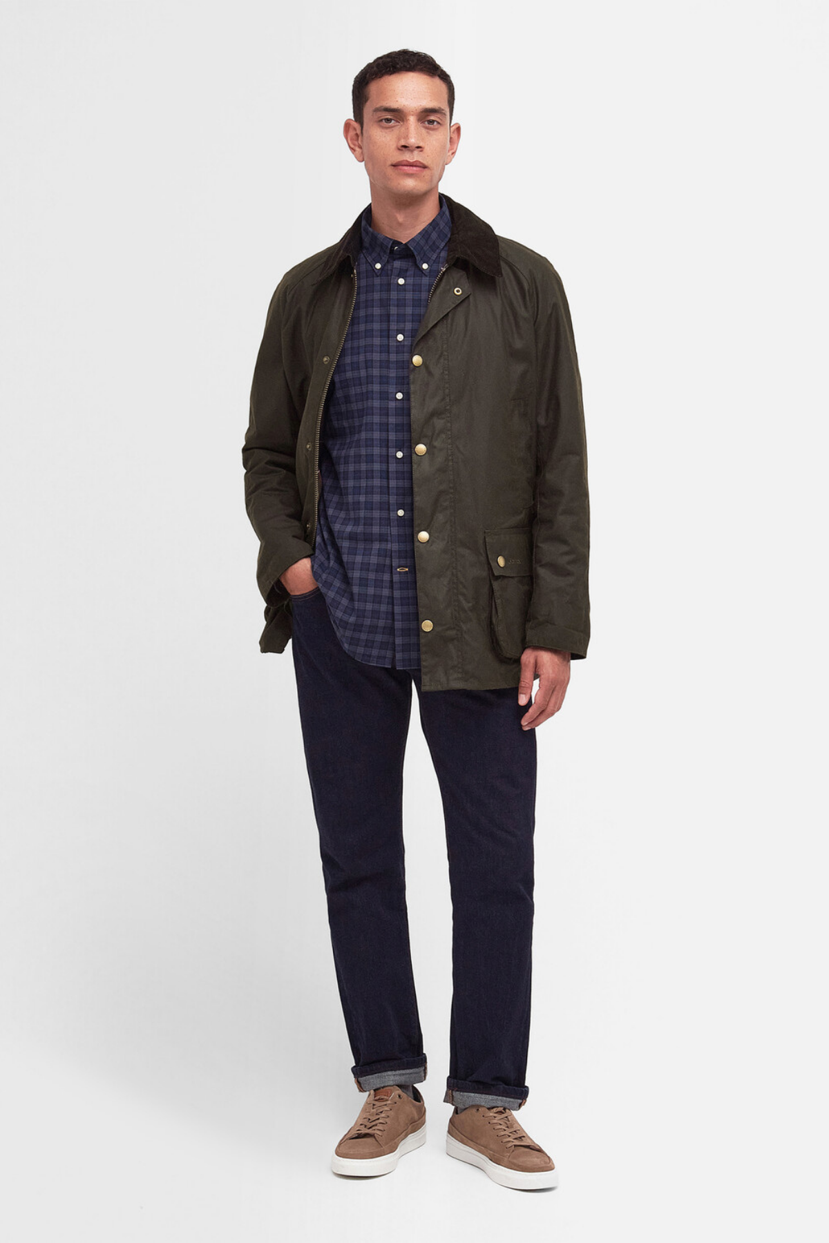 Barbour Ashby Yağlı Ceket OL71 Olive