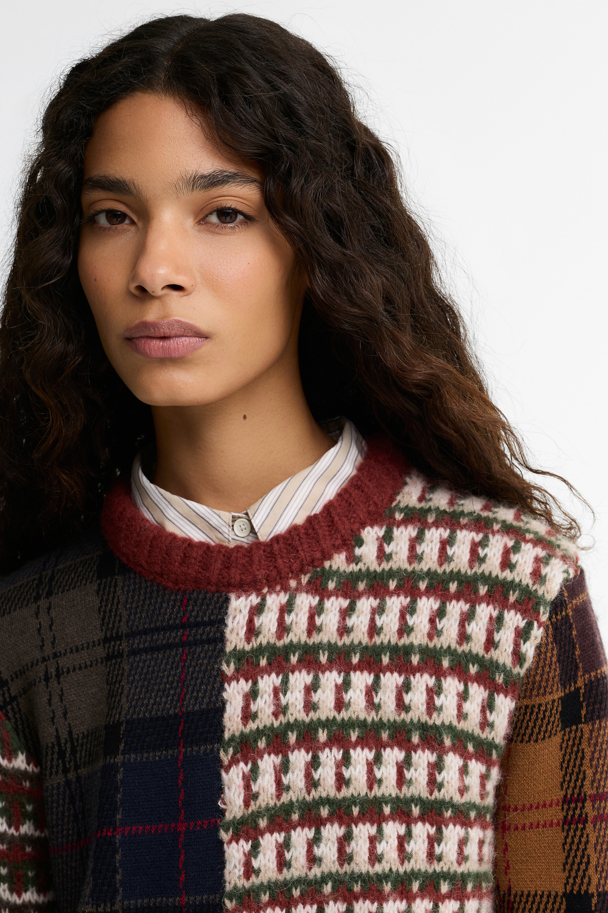 Barbour Ashford Knitted Kazak MI11 Multi