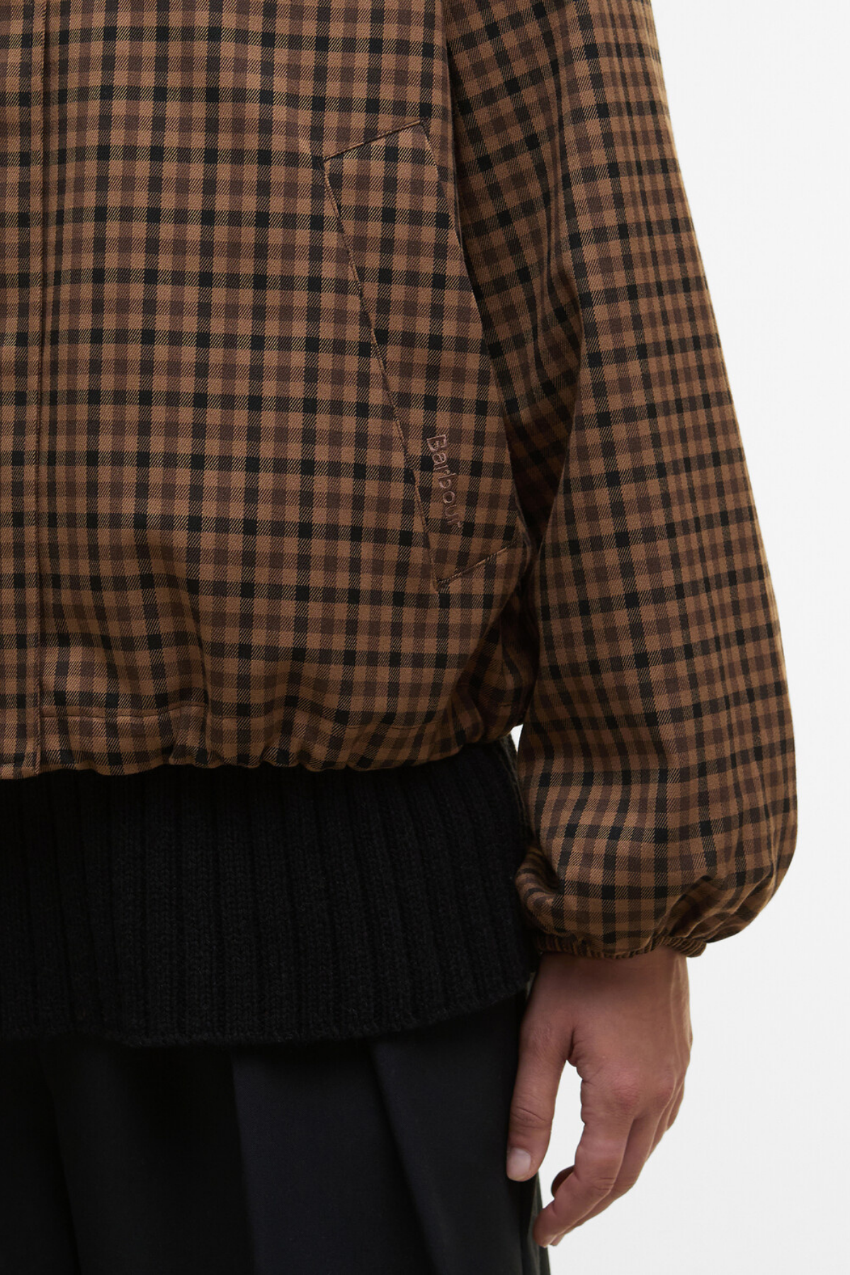 Barbour Audrey Showerproof Ceket BR51 Vicuna Gingham Check