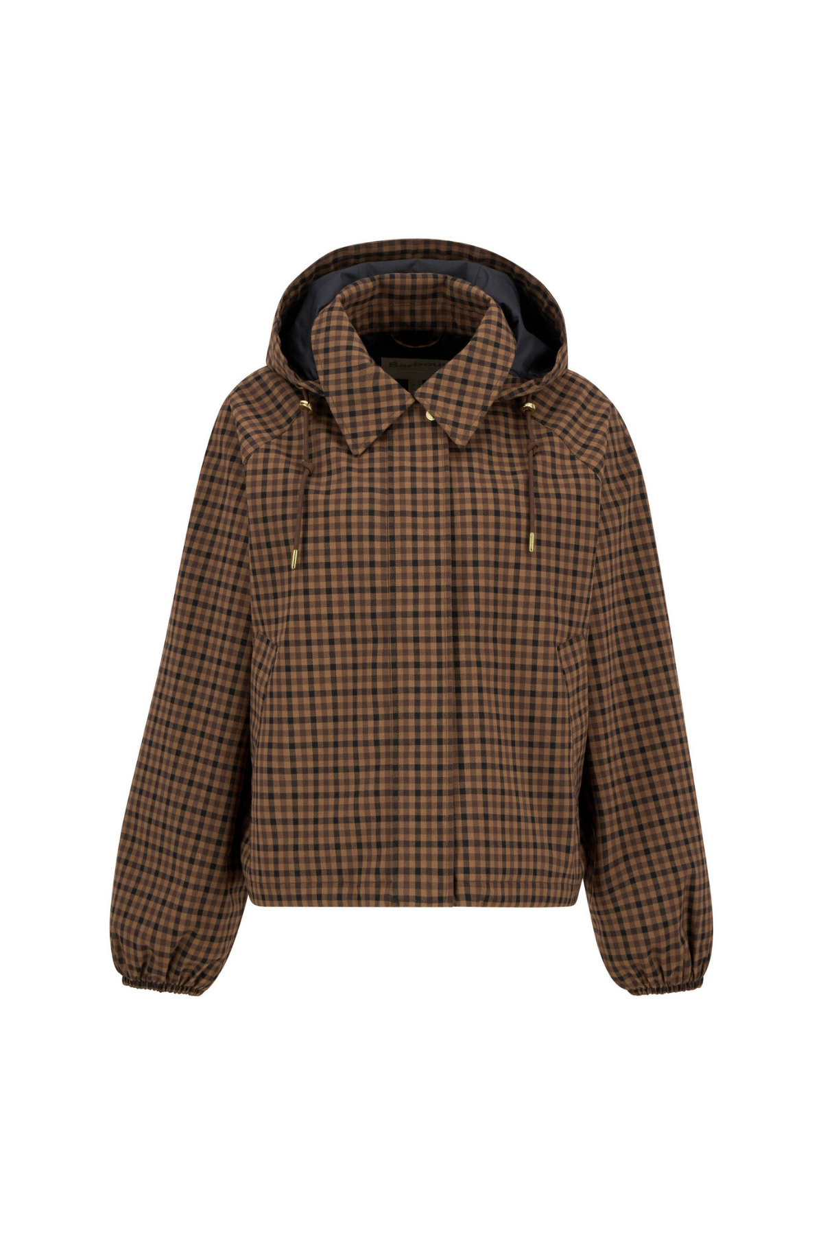 Barbour Audrey Showerproof Ceket BR51 Vicuna Gingham Check