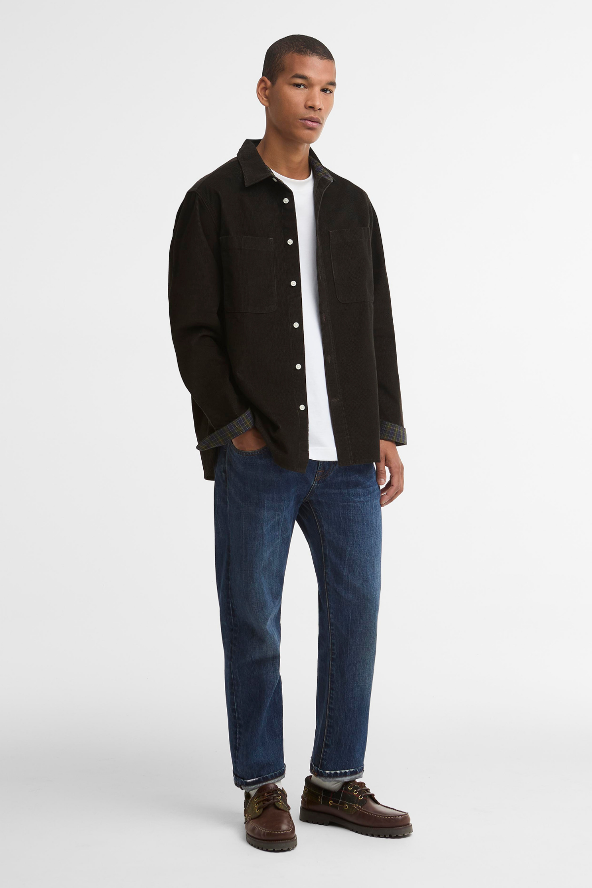 Barbour Authentic Cord Gömlek BR71 Brown