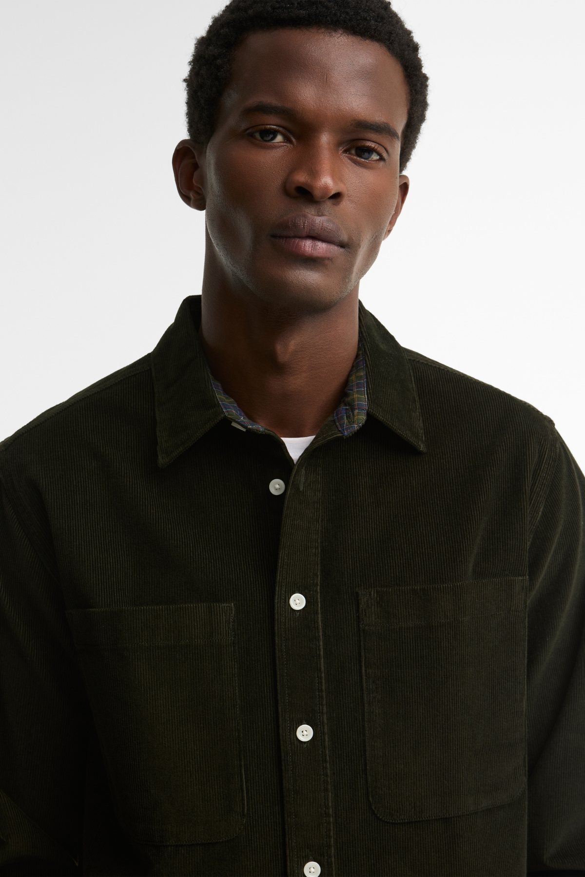 Barbour Authentic Cord Gömlek GN13 Sage