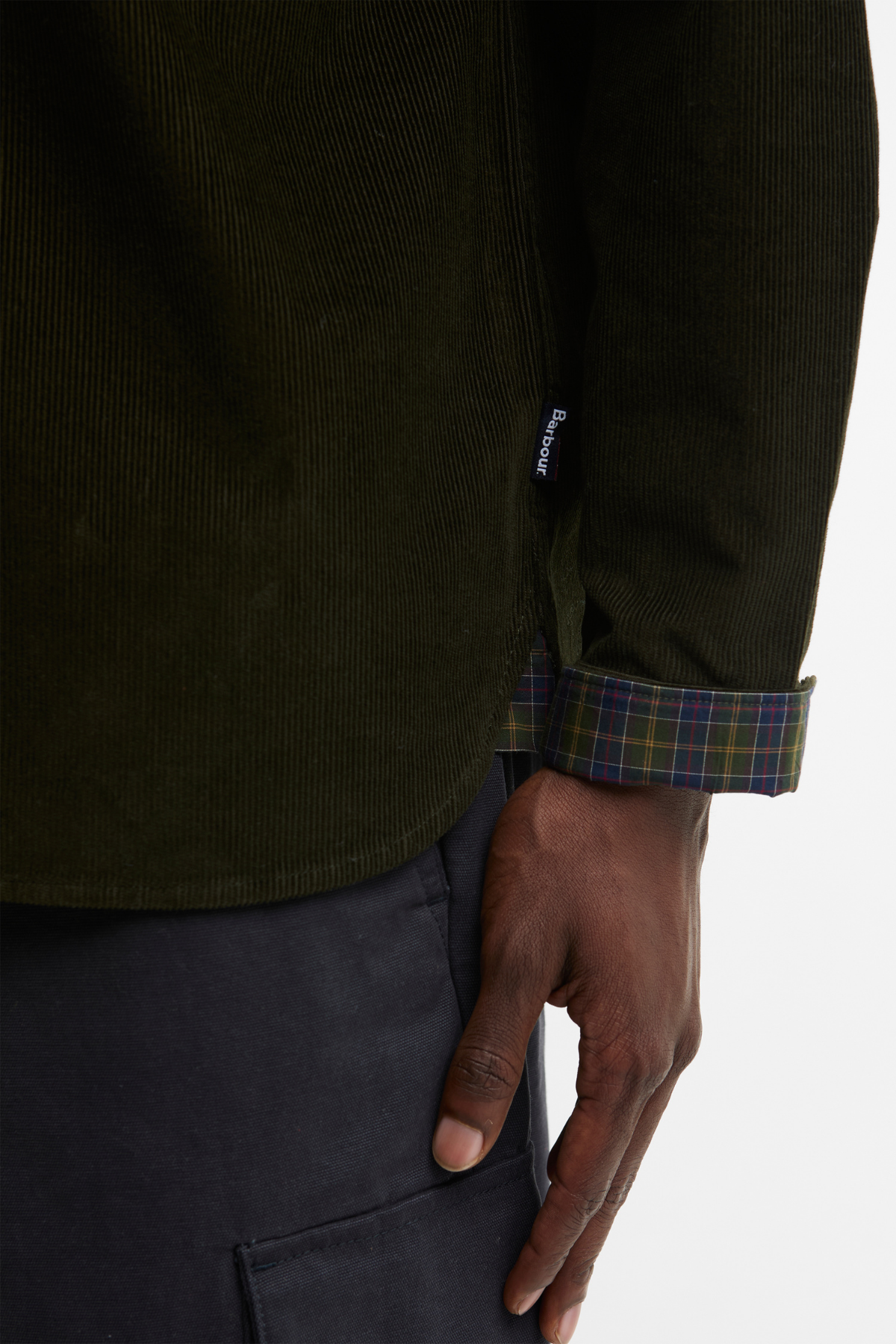 Barbour Authentic Cord Gömlek GN13 Sage