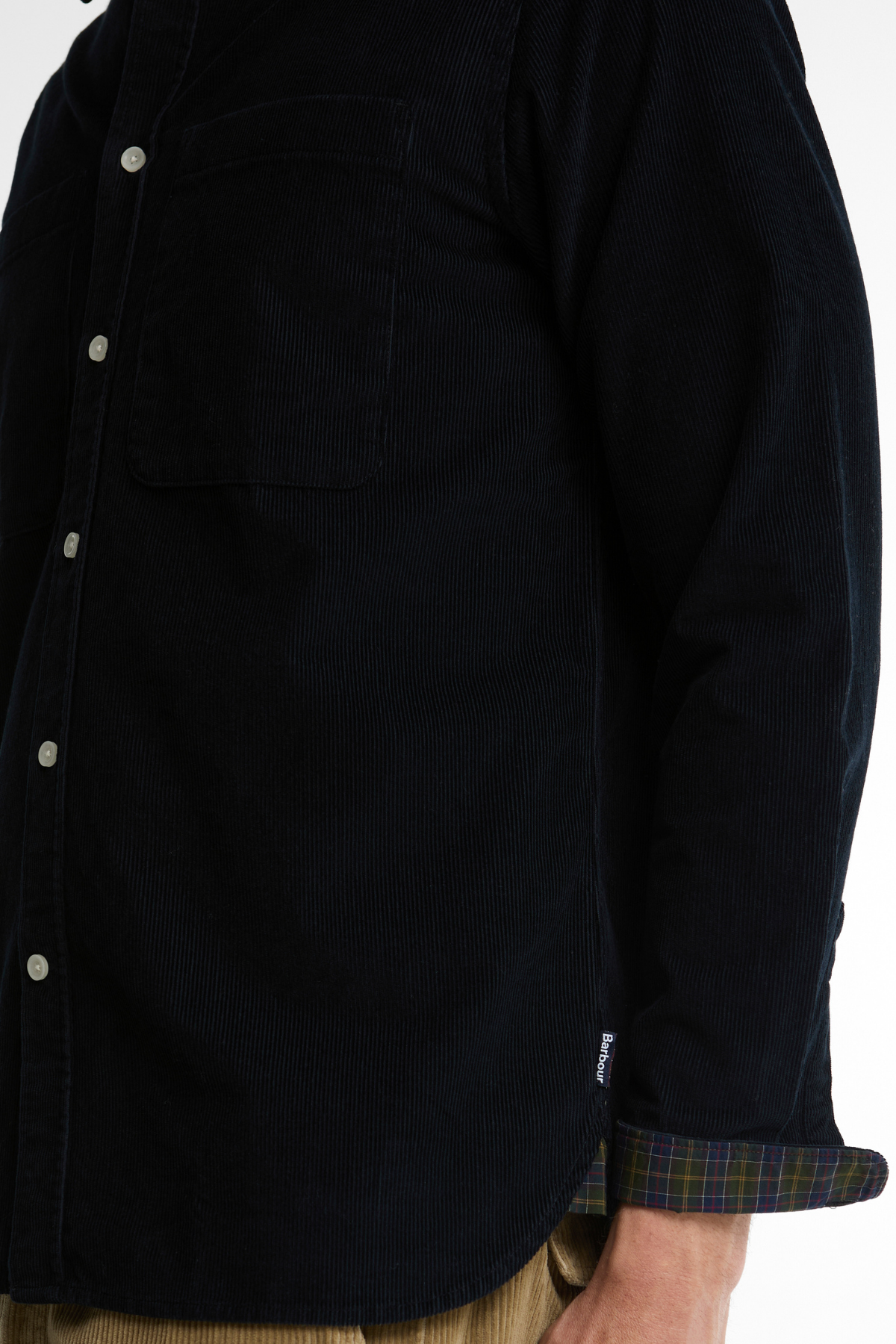 Barbour Authentic Cord Gömlek NY74 Dark Navy