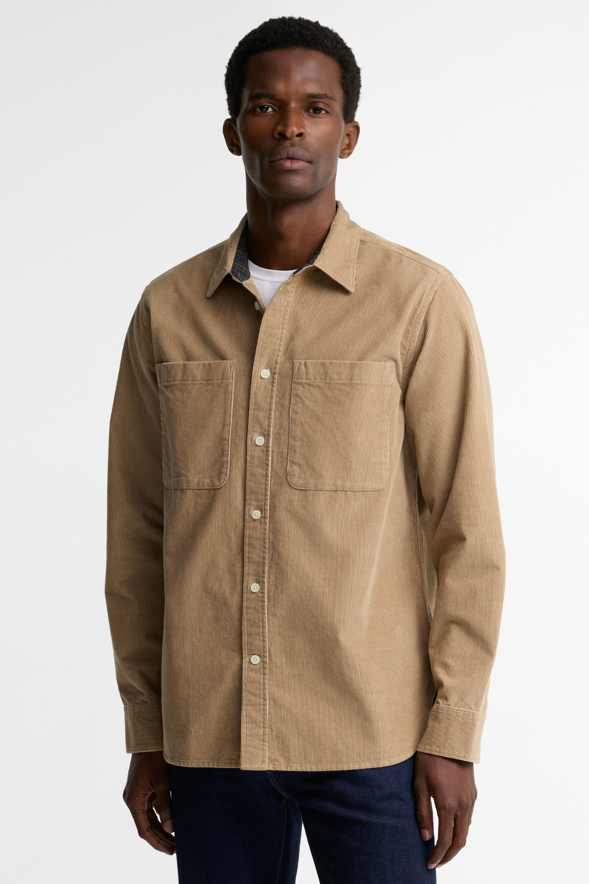 Barbour Authentic Cord Gömlek ST17 Washed Stone