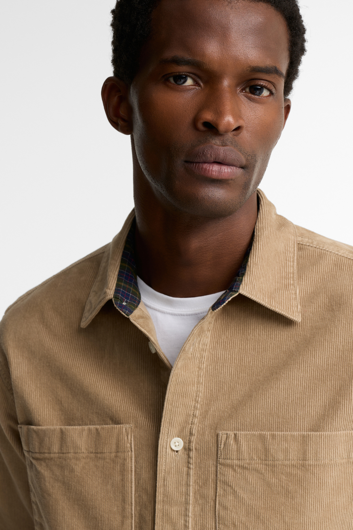 Barbour Authentic Cord Gömlek ST17 Washed Stone