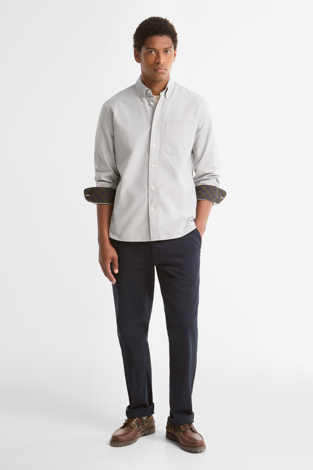 Barbour Authentic Oxford Gömlek GN91 Forest