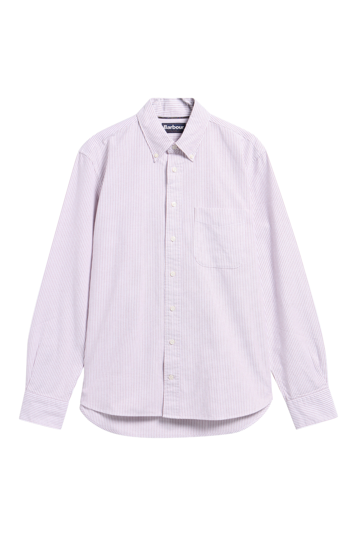 Barbour Authentic Striped Oxford Gömlek RE92 Dk Red