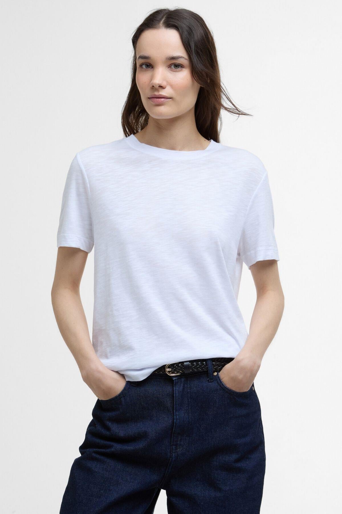 Barbour Ava Polo Yaka WH11 White