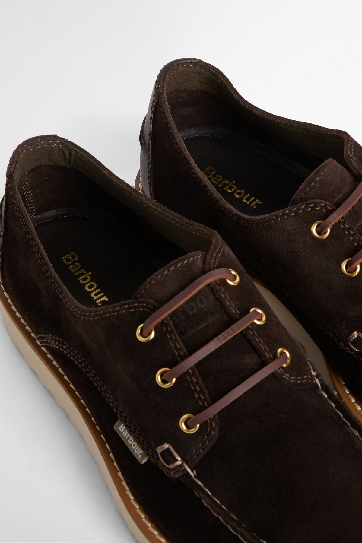 Barbour Aydon Derby Ayakkabı BR35 Dark Brown Suede
