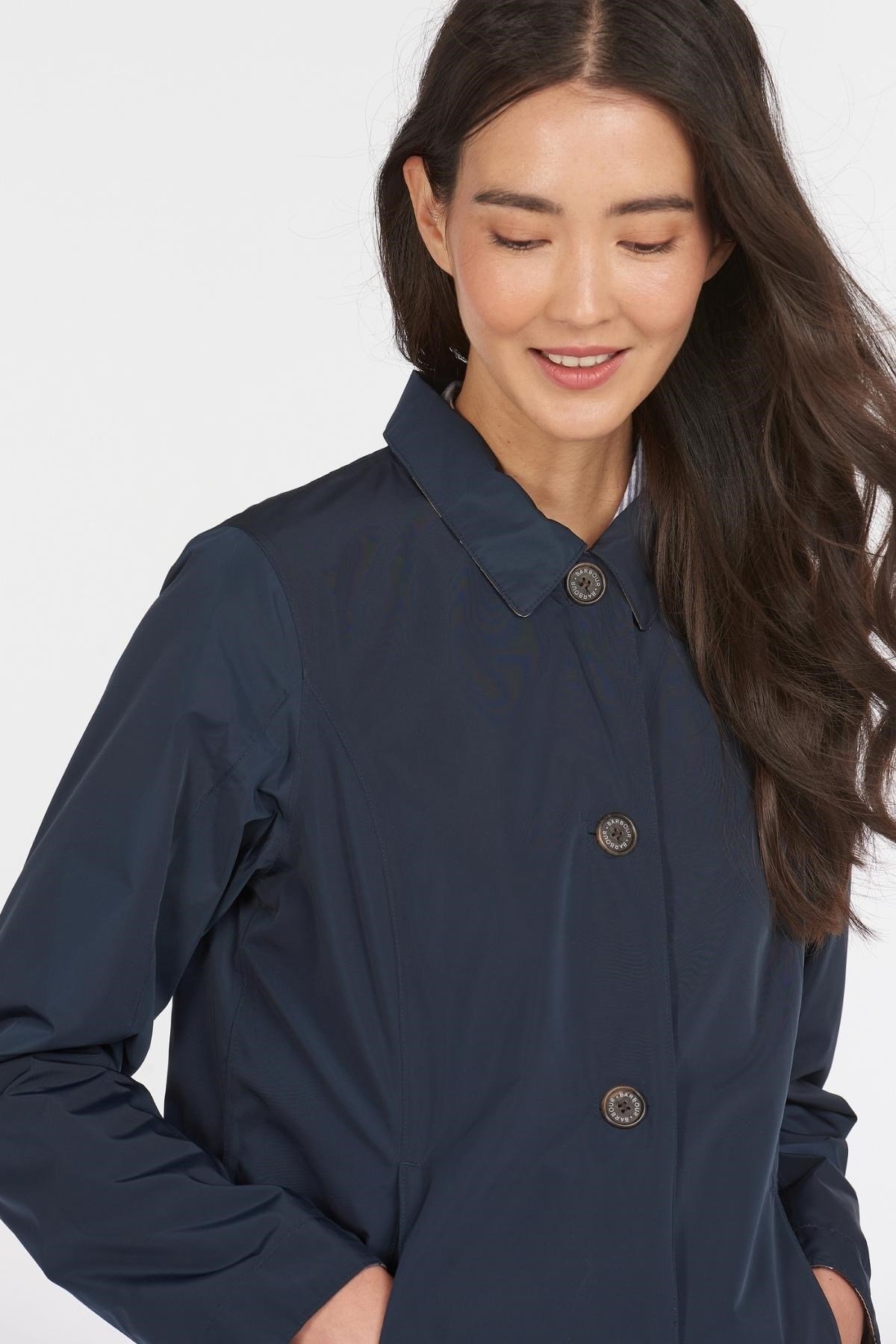 Barbour Babbity Waterproof Ceket Navy/Dress