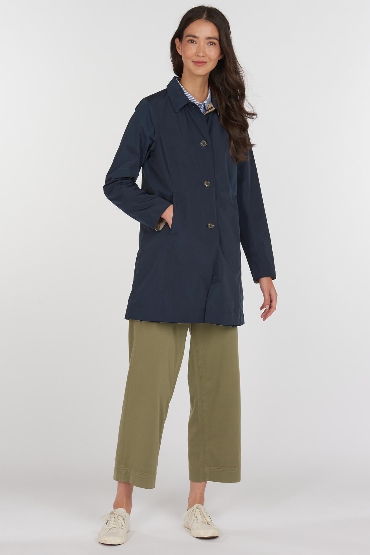 Barbour Babbity Waterproof Ceket Navy/Dress