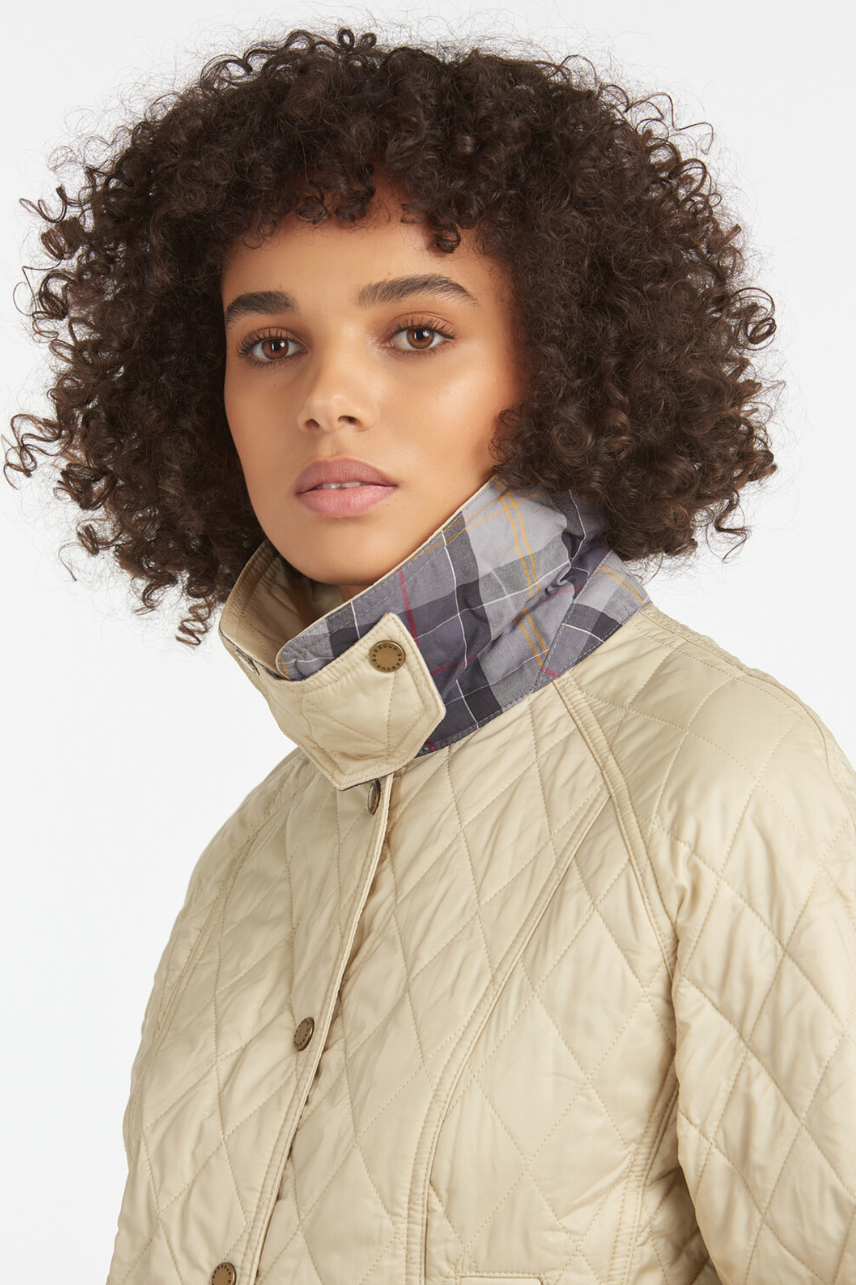 Barbour Beadnell Kapitone Ceket CR51 Pearl