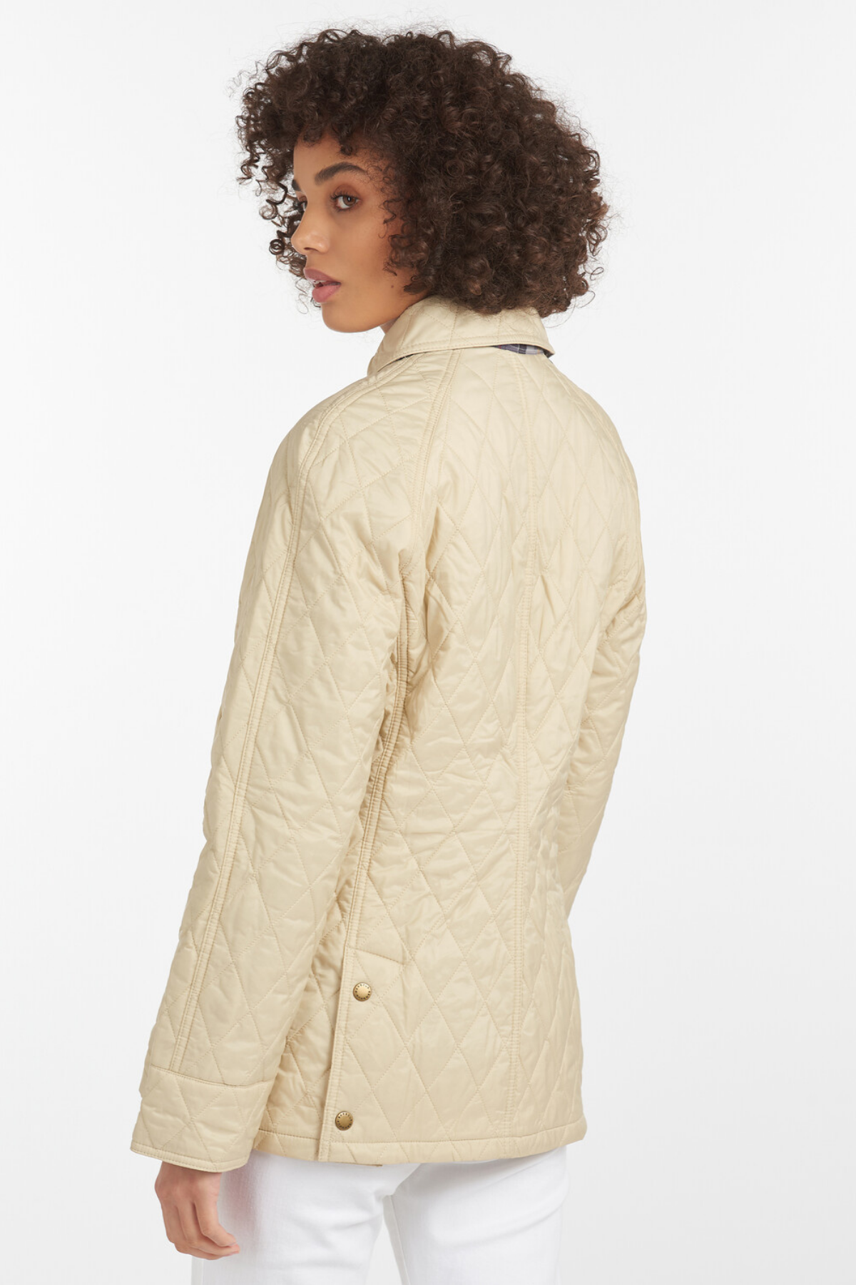 Barbour Beadnell Kapitone Ceket CR51 Pearl