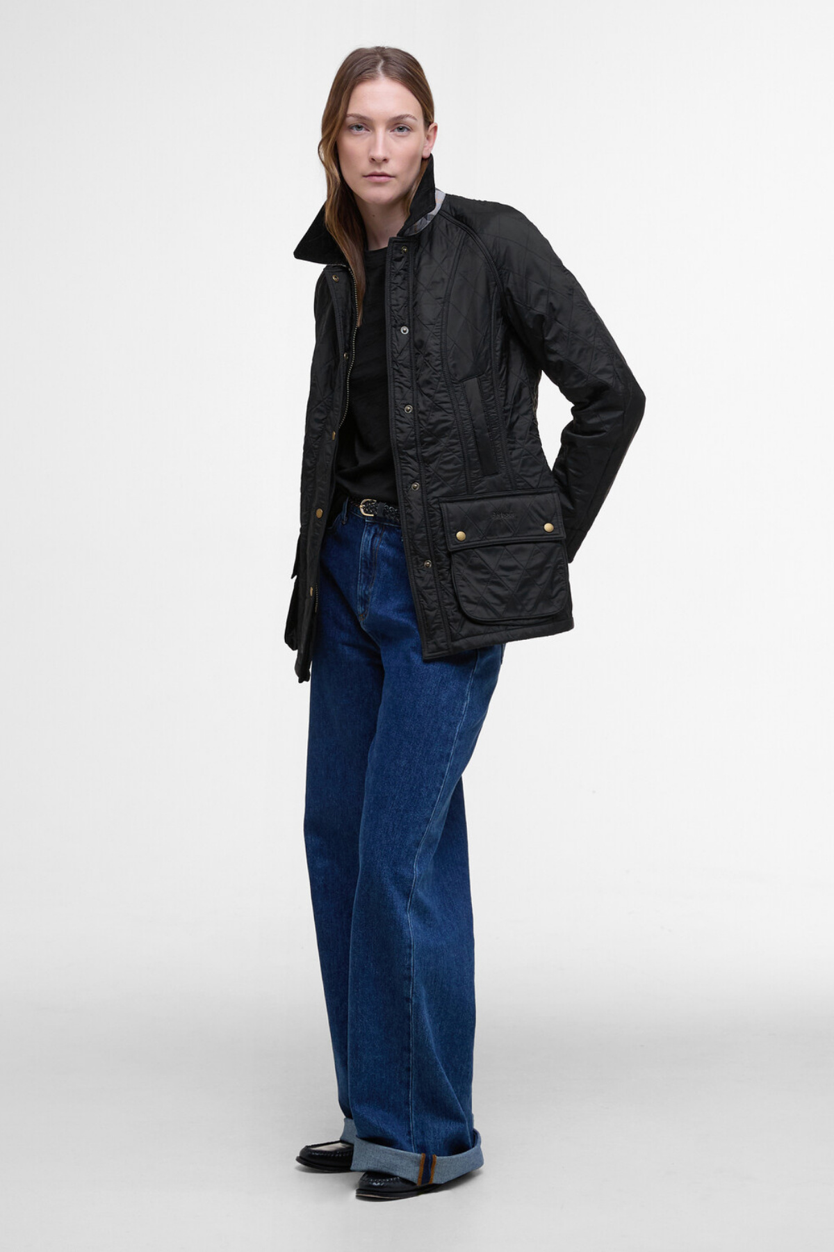 Barbour Beadnell Polar Kapitone Ceket BK91 Black