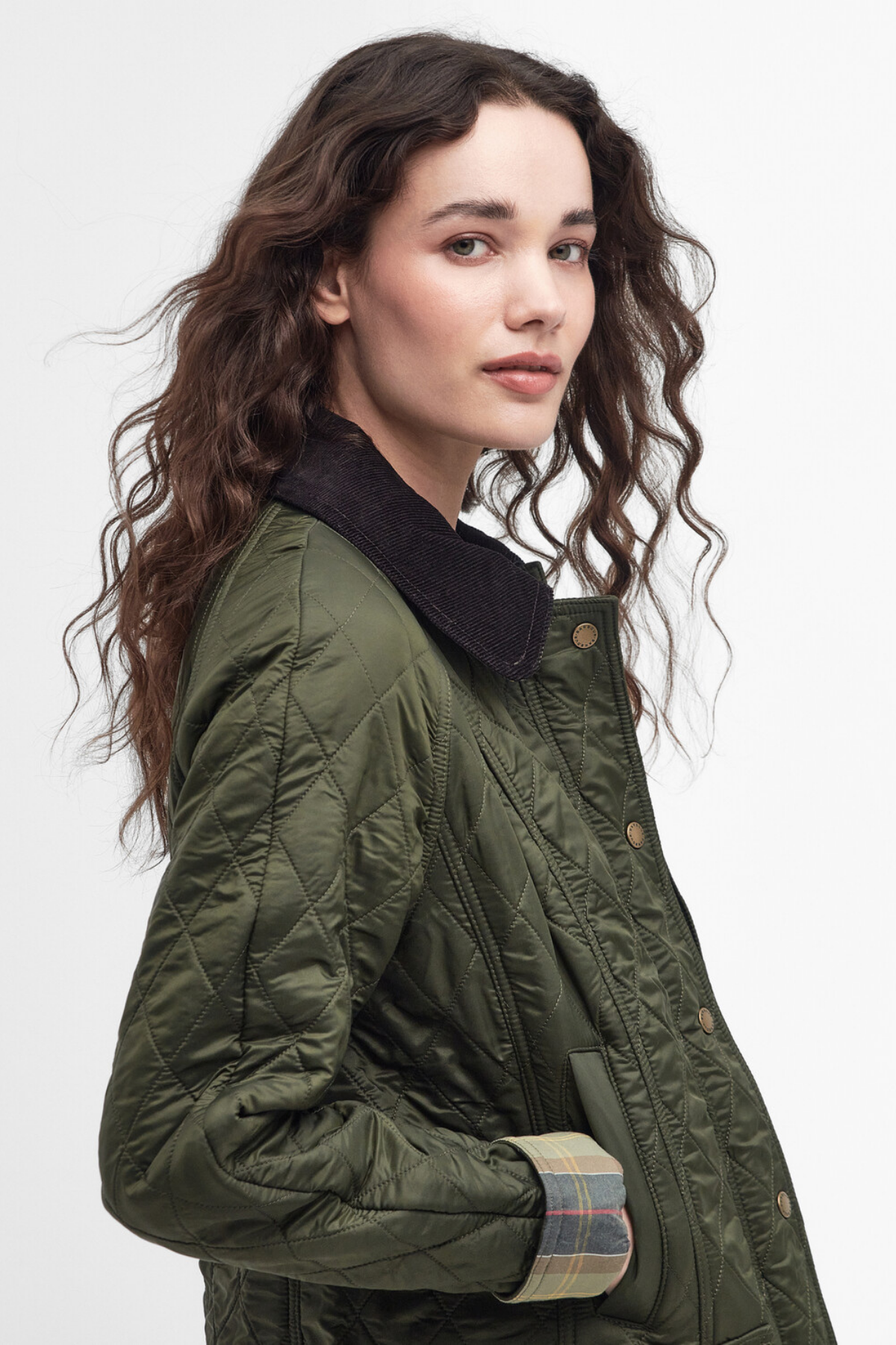Barbour Beadnell Polar Kapitone Ceket OL91 Olive
