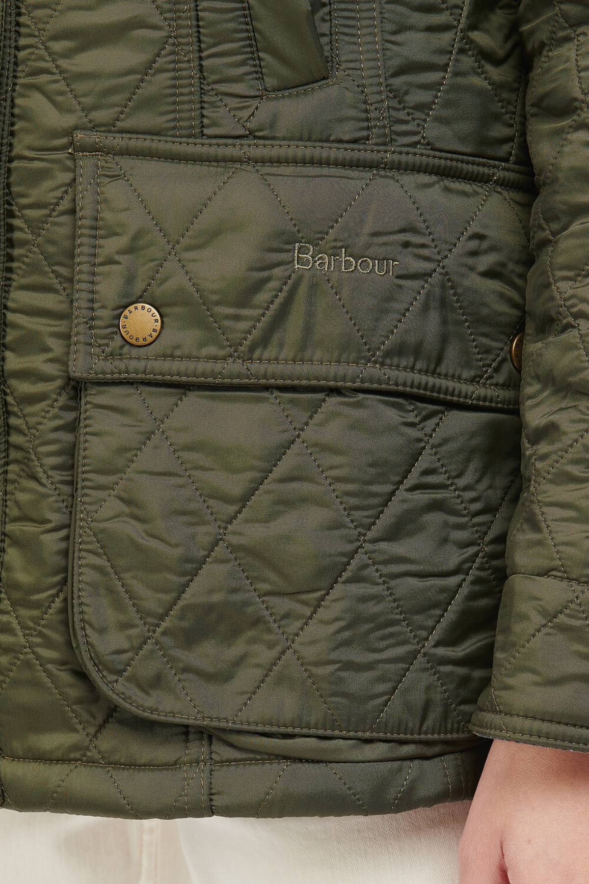 Barbour Beadnell Polar Kapitone Ceket OL91 Olive