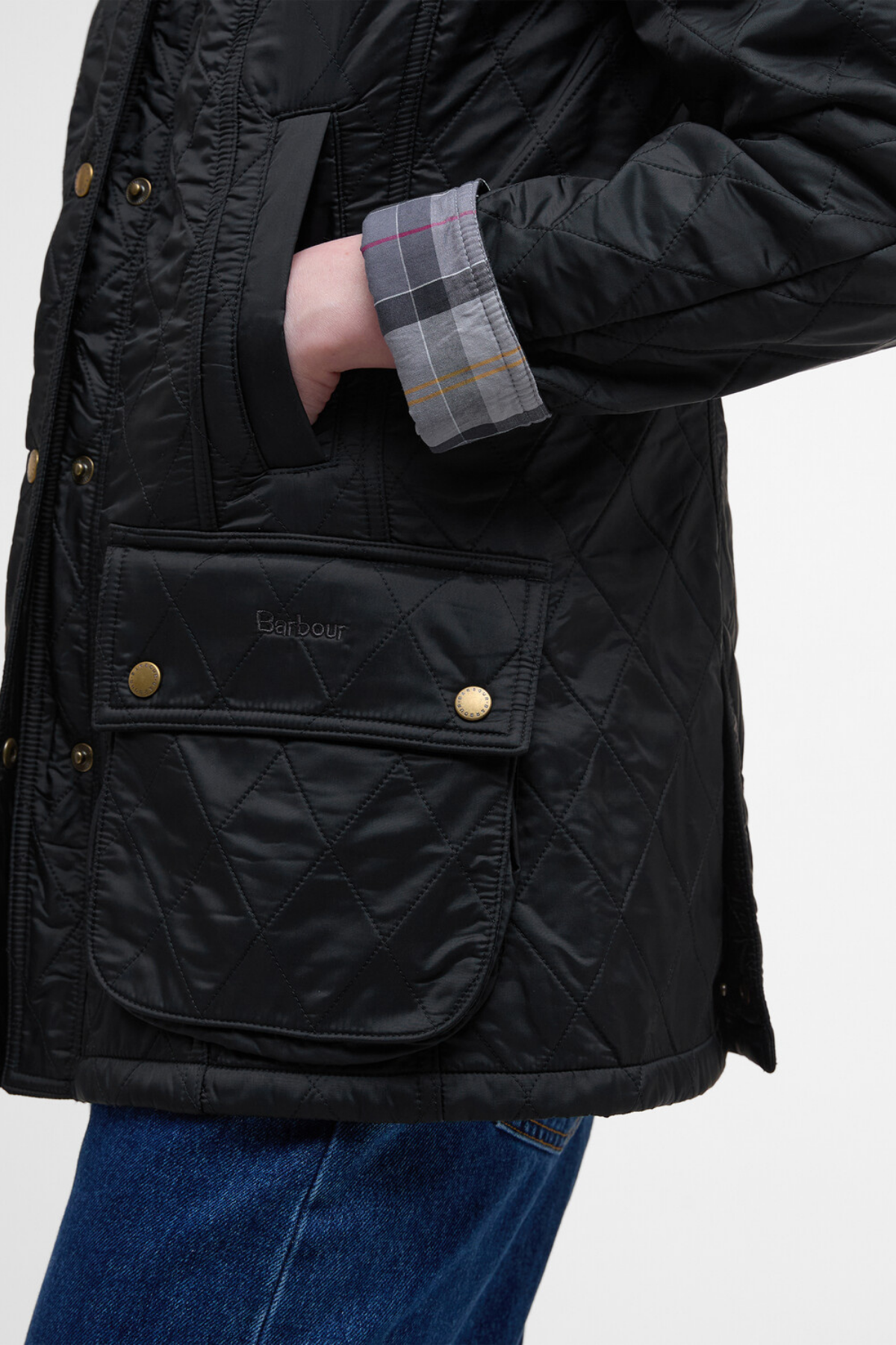 Barbour Beadnell Polar Kapitone Ceket BK91 Black