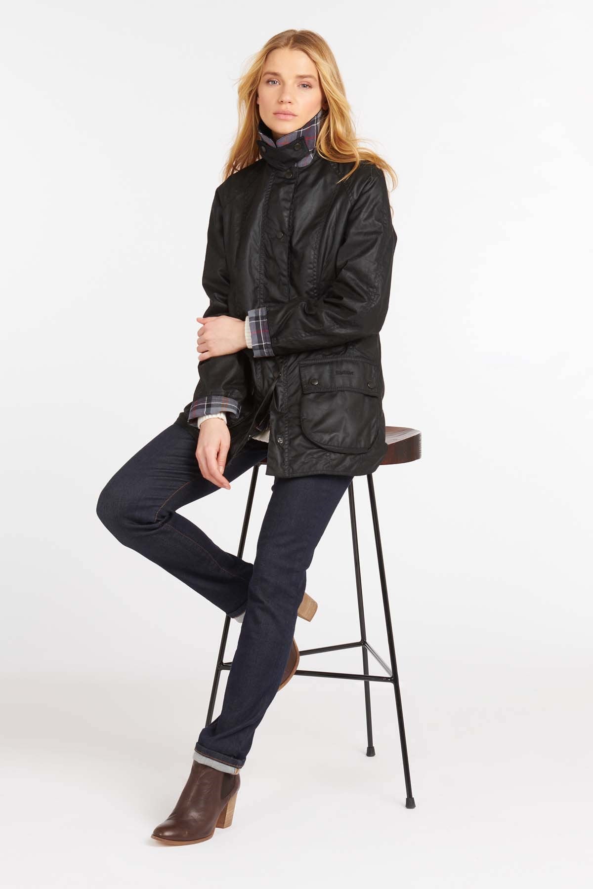 Barbour Beadnell Yağlı Ceket BK11 Black