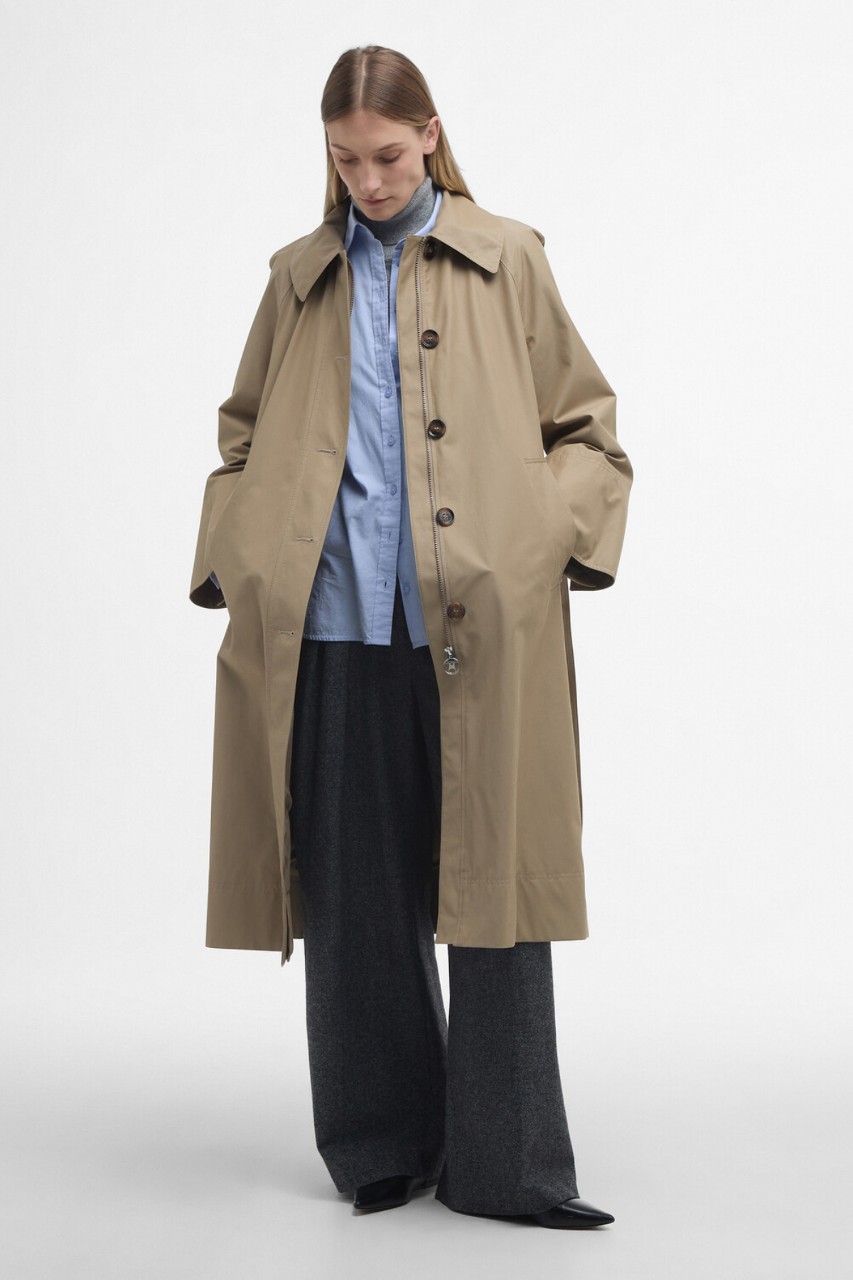Barbour Beatrix Showerproof Ceket BE33 Light Trench