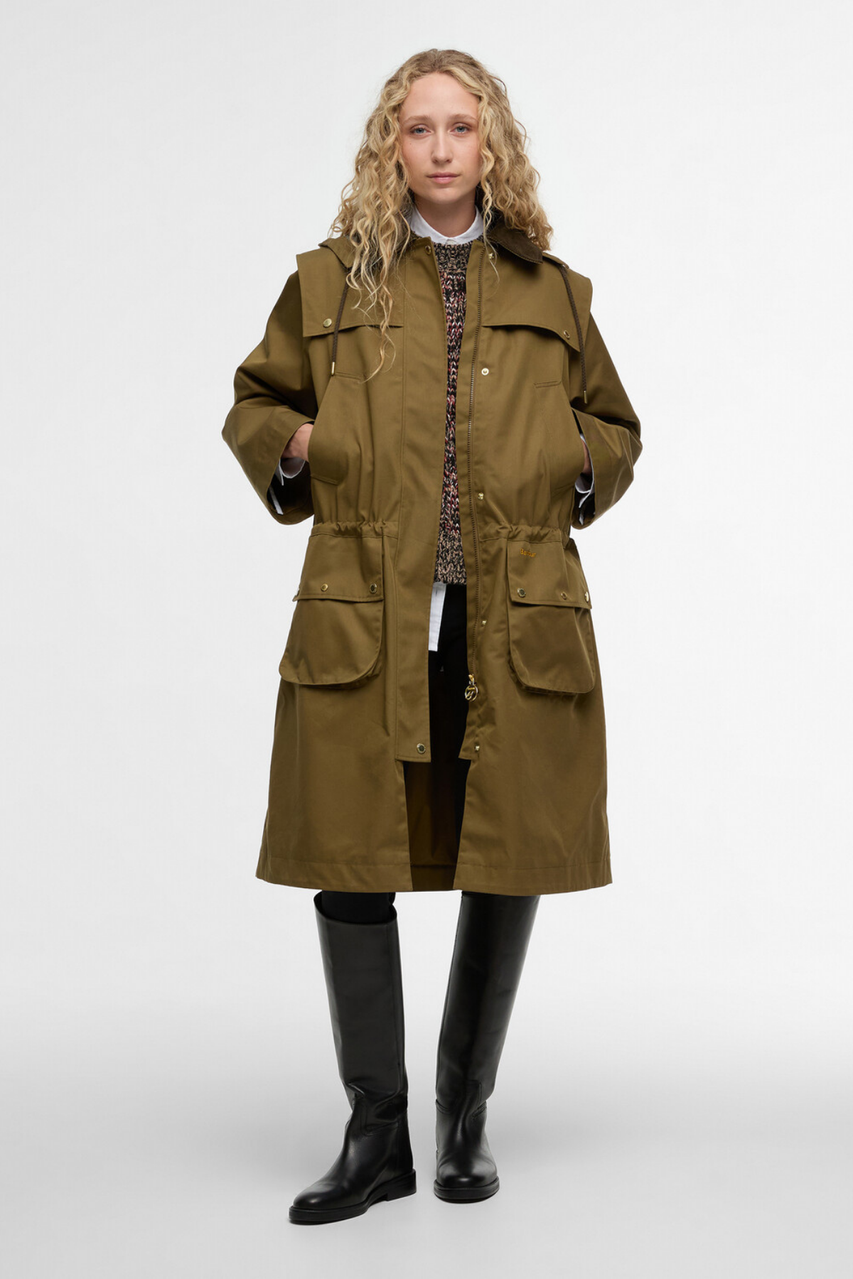 Barbour Bilsdale Showerproof Ceket OL51 Golden Olive/Ancient Tartan