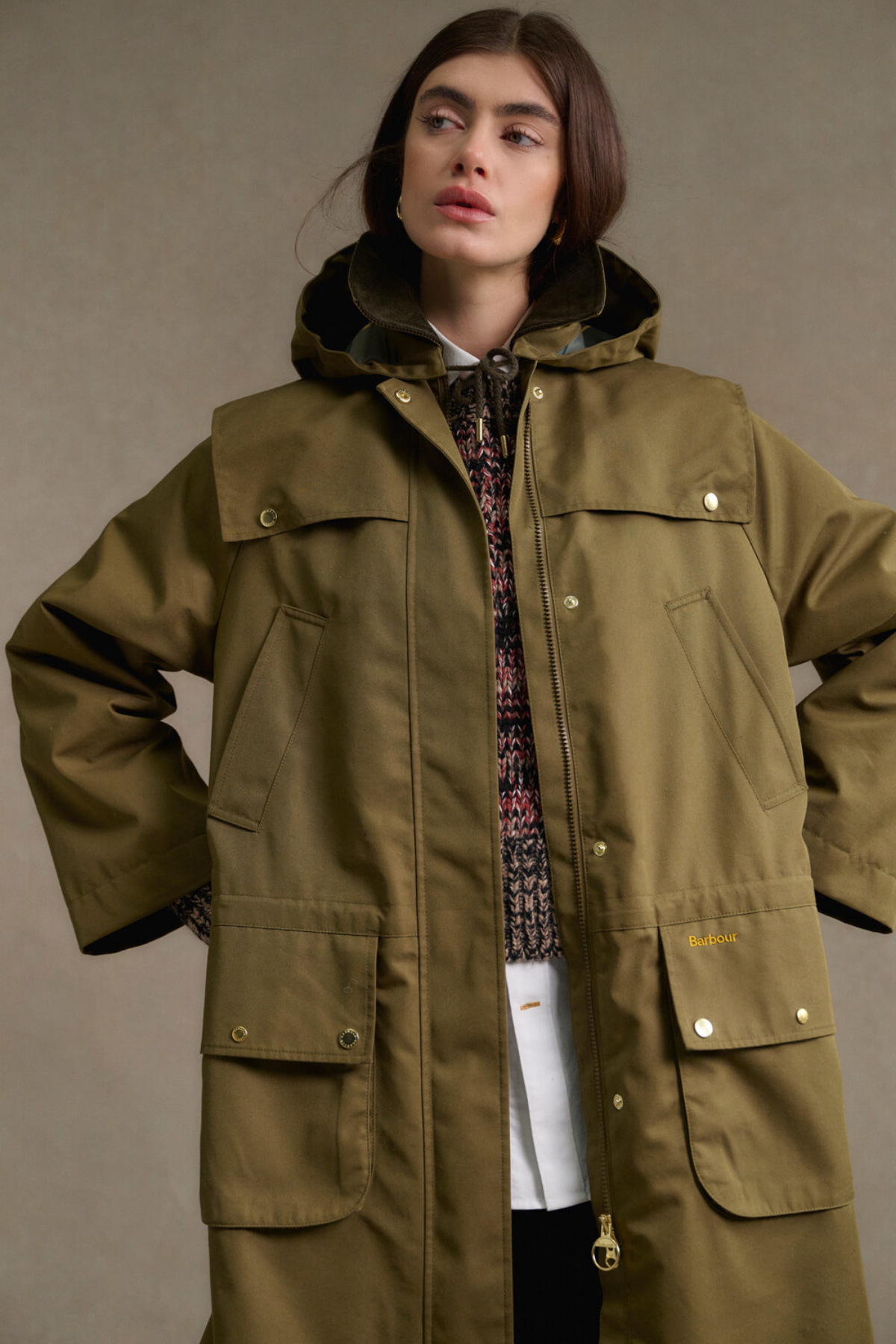 Barbour Bilsdale Showerproof Ceket OL51 Golden Olive/Ancient Tartan
