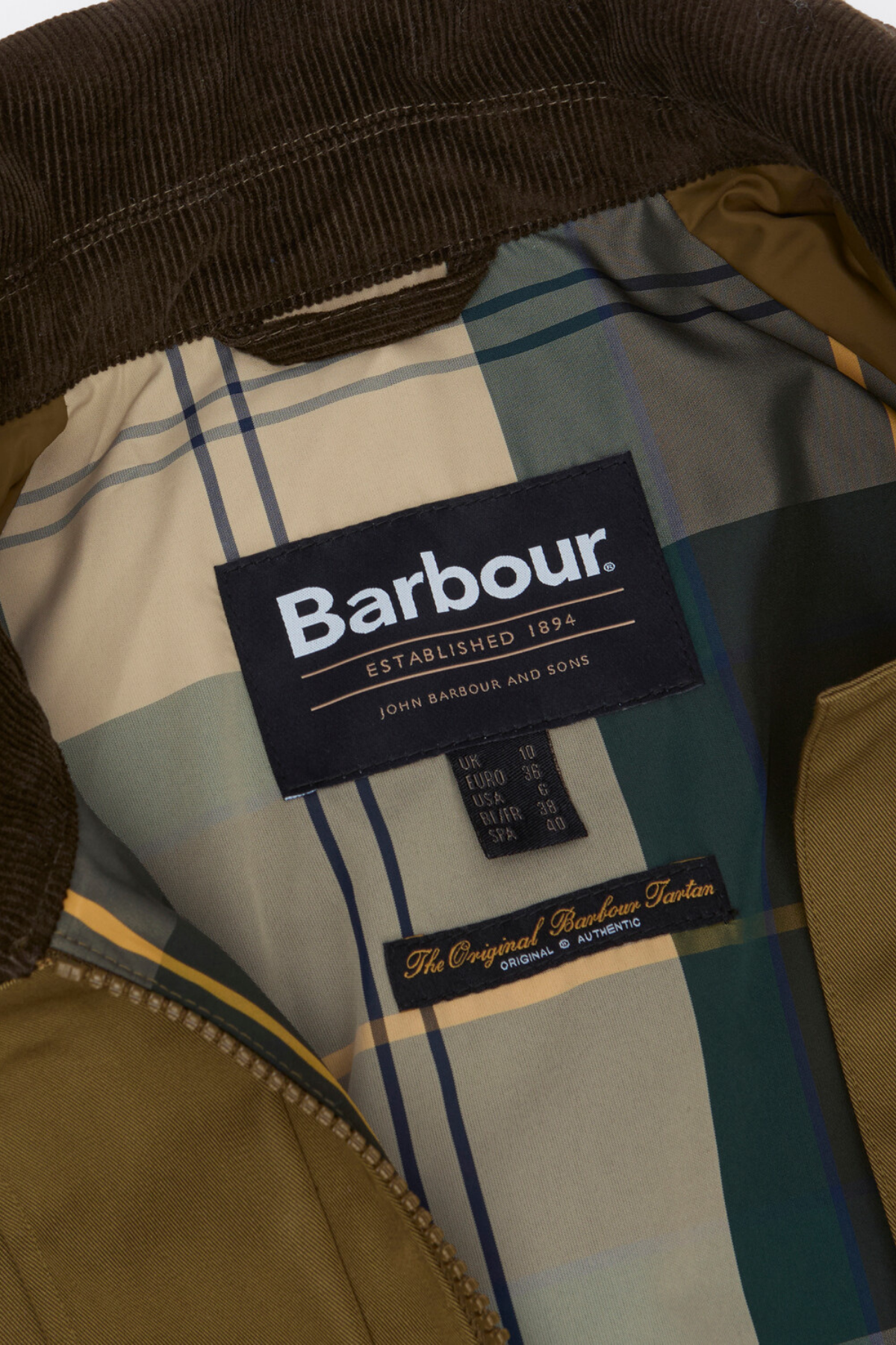 Barbour Bilsdale Showerproof Ceket OL51 Golden Olive/Ancient Tartan