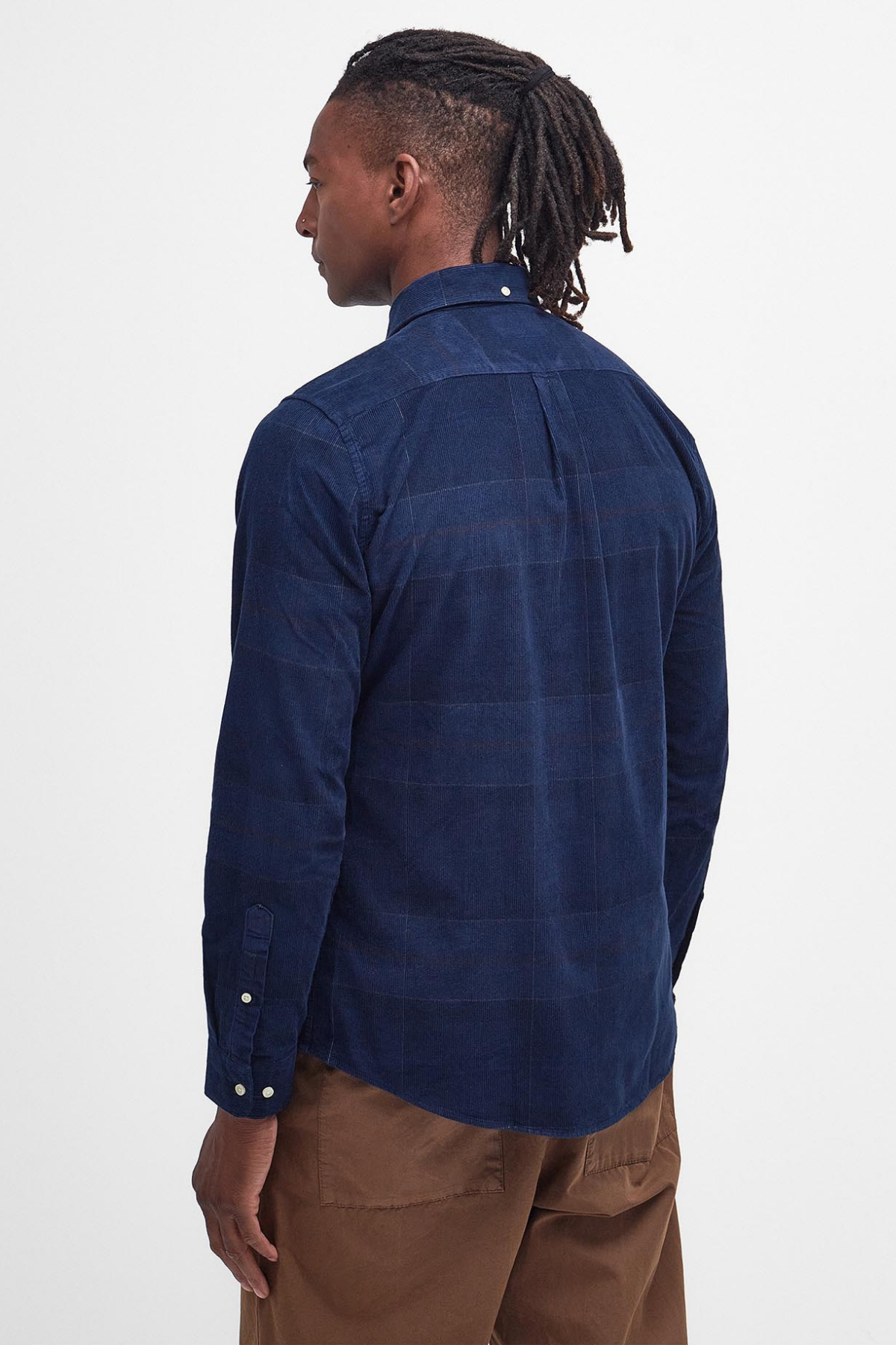 Barbour Blair Tailored Tartan Cord Gömlek TN54 Midnight Tartan