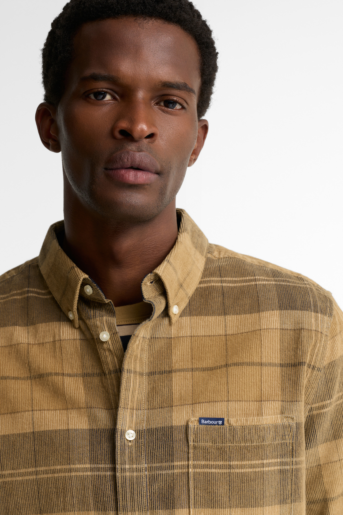 Barbour Blair Tailored Tartan Cord Gömlek TN39 Birchwood Dress Tartan