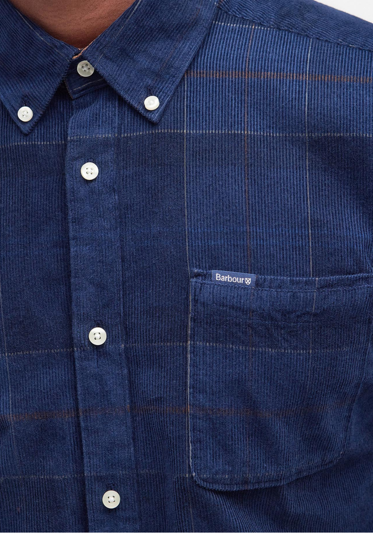Barbour Blair Tailored Tartan Cord Gömlek TN54 Midnight Tartan
