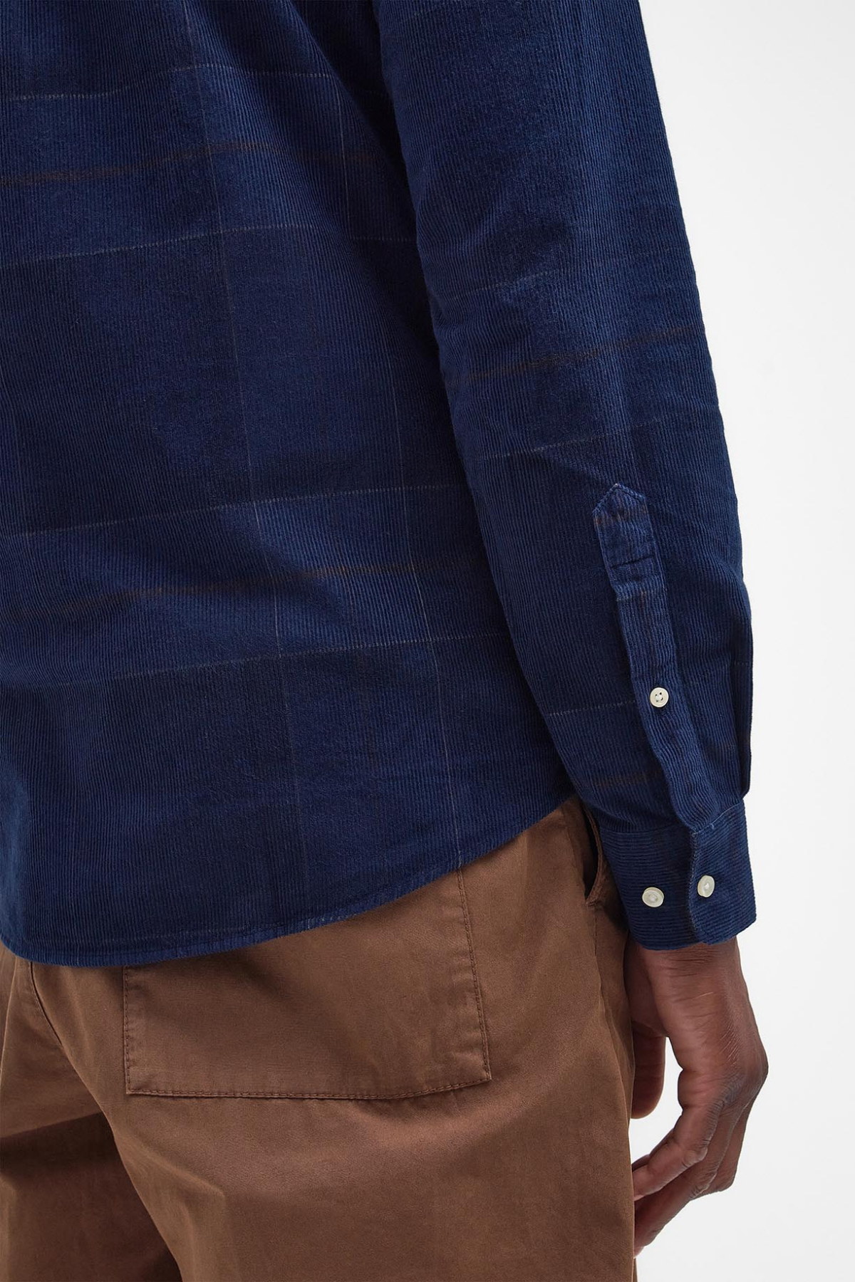 Barbour Blair Tailored Tartan Cord Gömlek TN54 Midnight Tartan