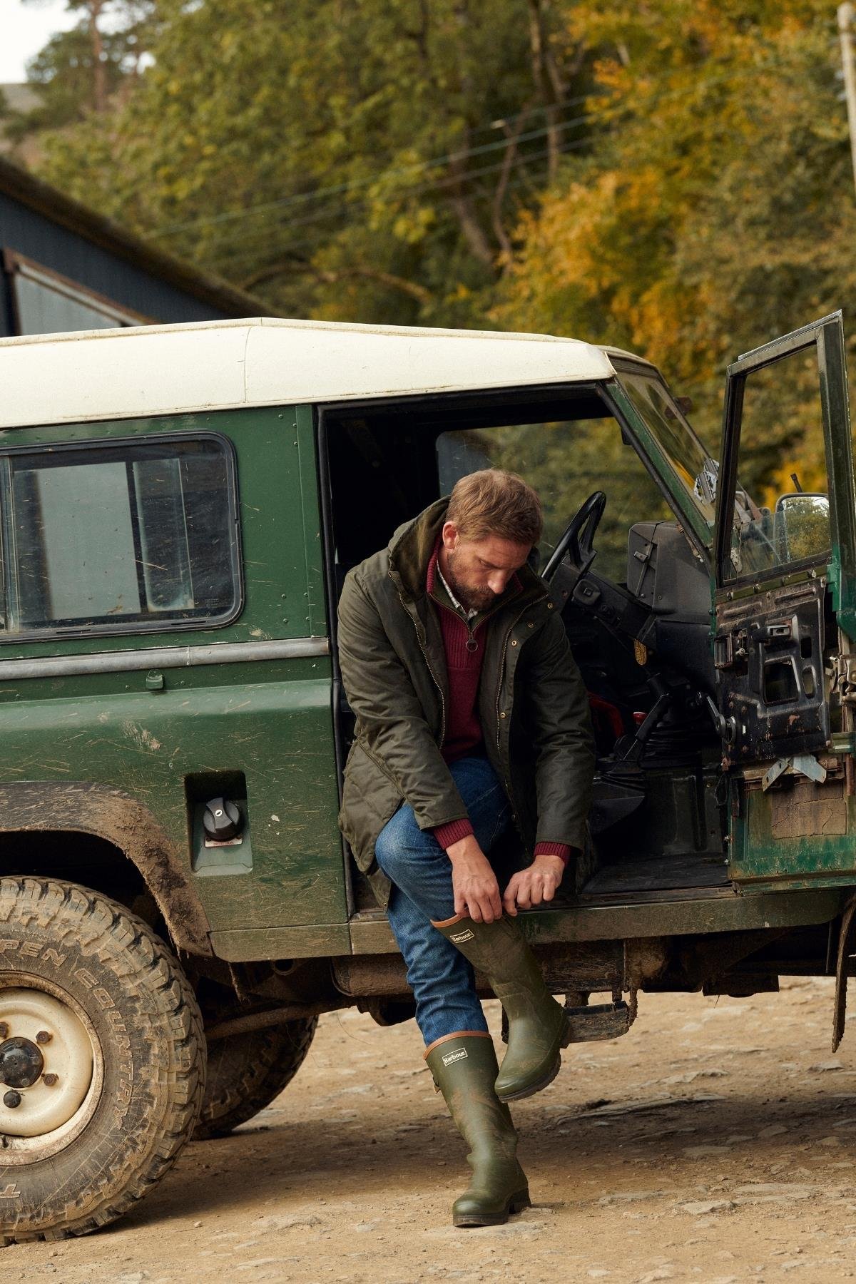 Barbour Bleaberry Yağlı Ceket OL52 Fern