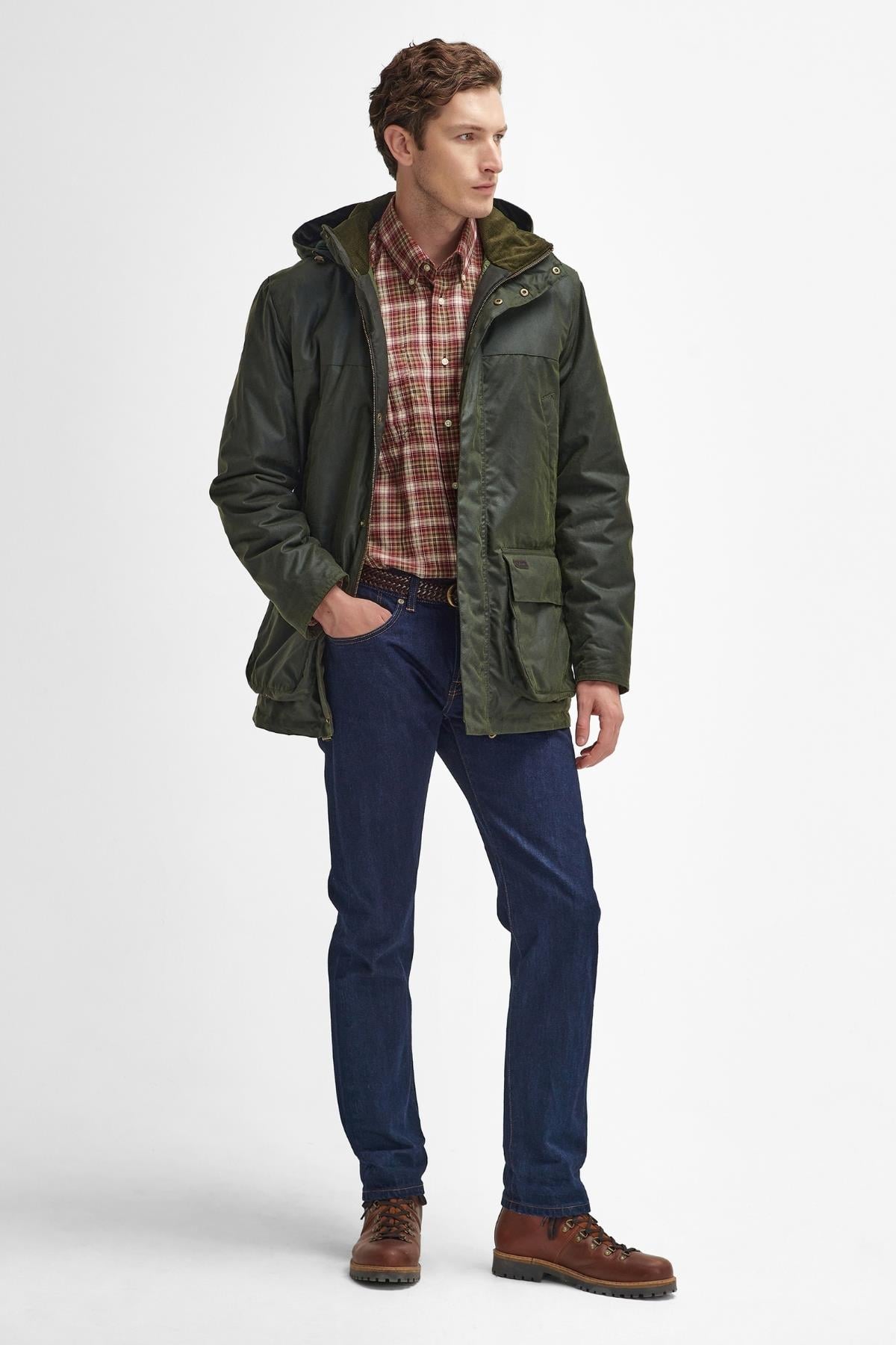 Barbour Bleaberry Yağlı Ceket OL52 Fern