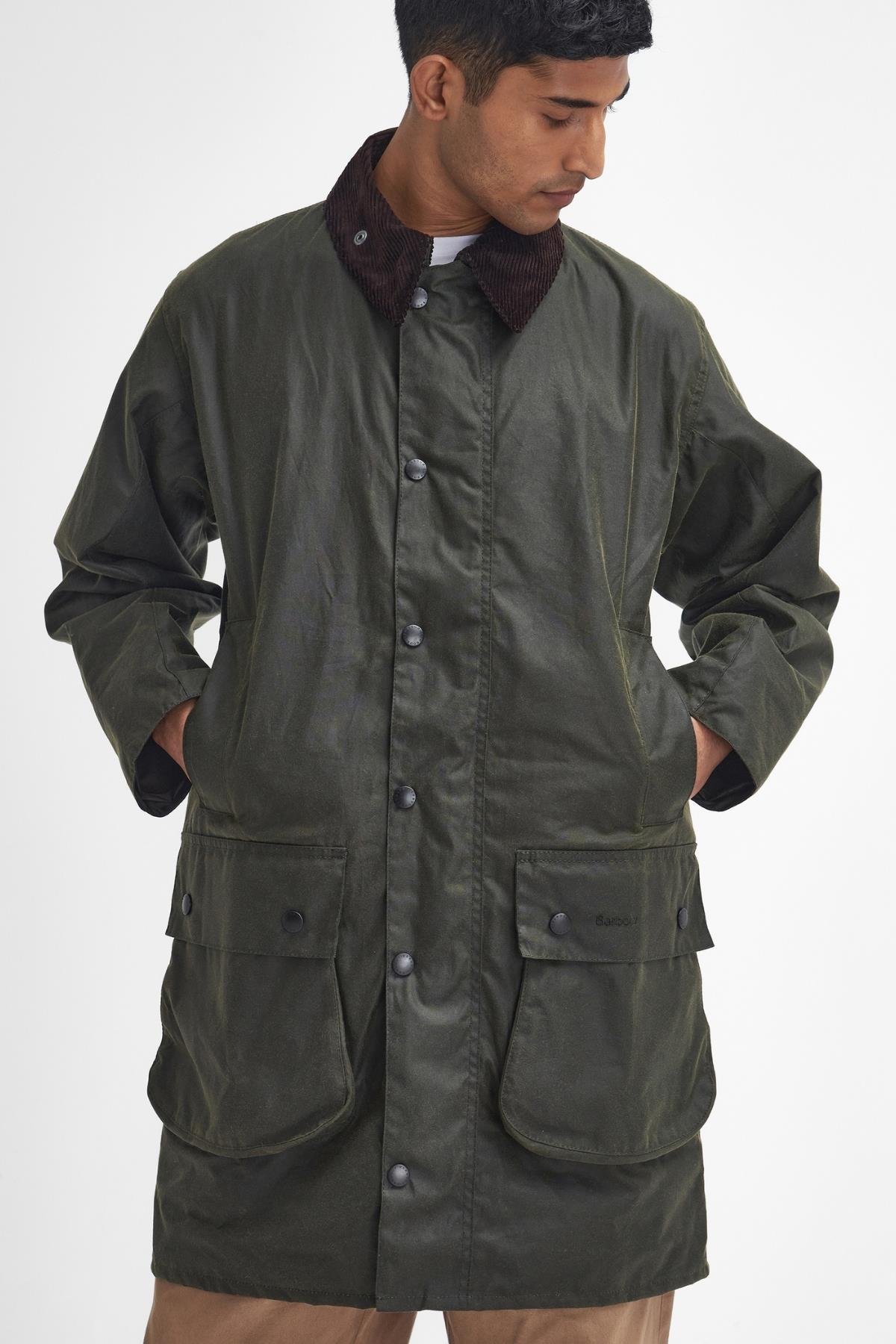 Barbour Border Yağlı Ceket OL99 Archive Olive