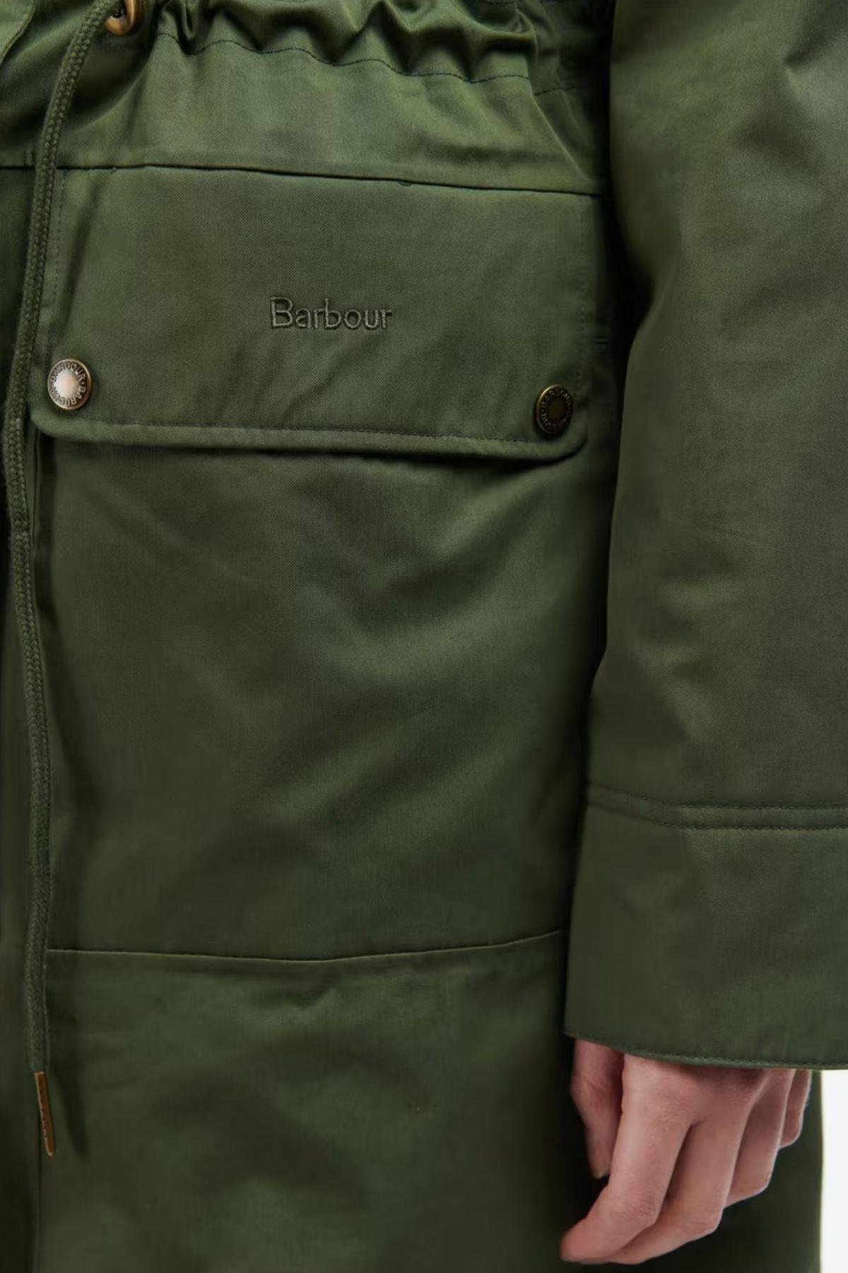 Barbour Bowlees Waterproff Ceket GN71 Moss Stone/Ancient