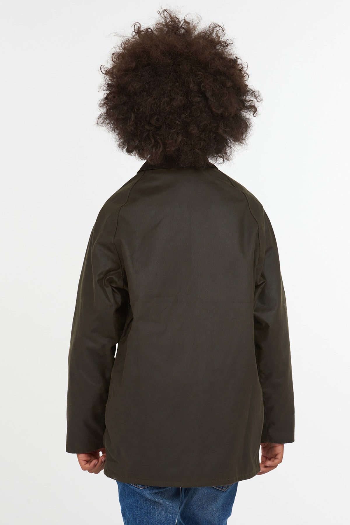 Barbour Boys Beaufort Wax Jacket OL75 Olive