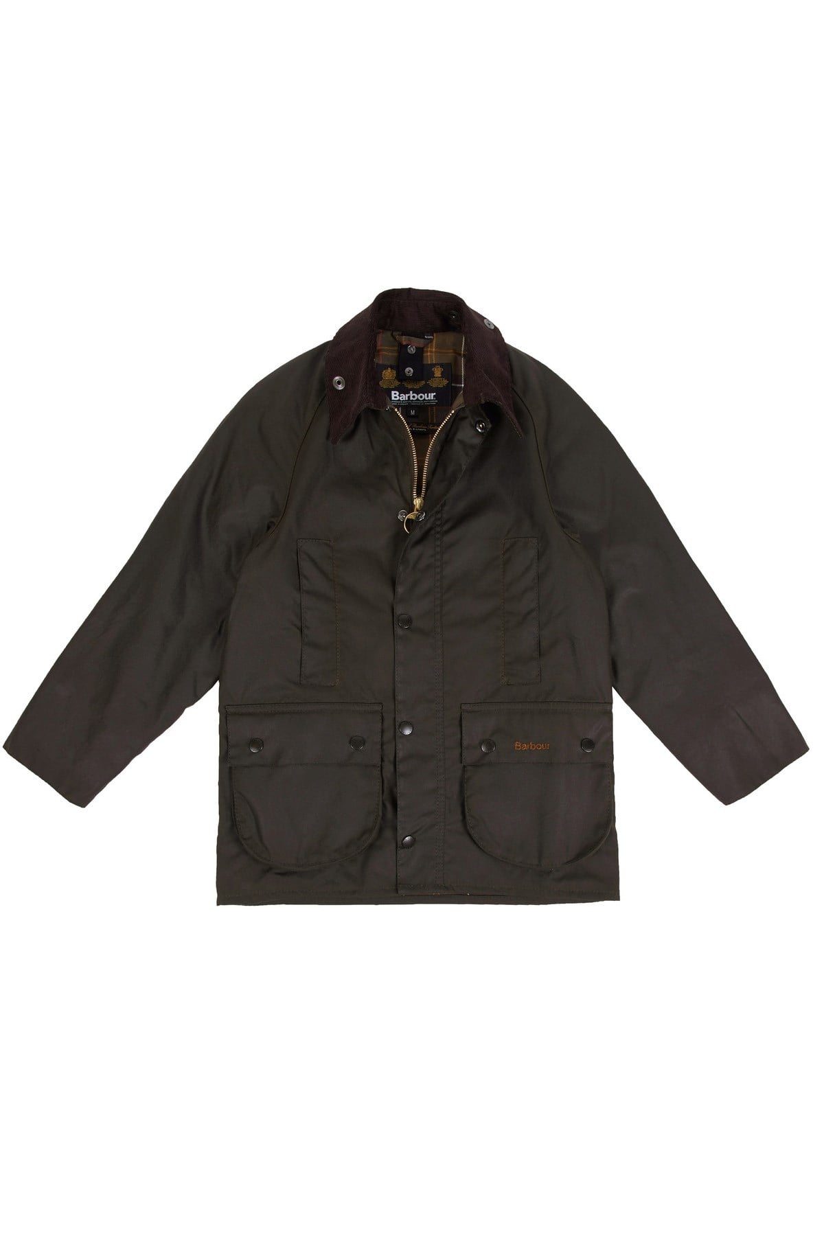 Barbour Boys Beaufort Wax Jacket OL75 Olive