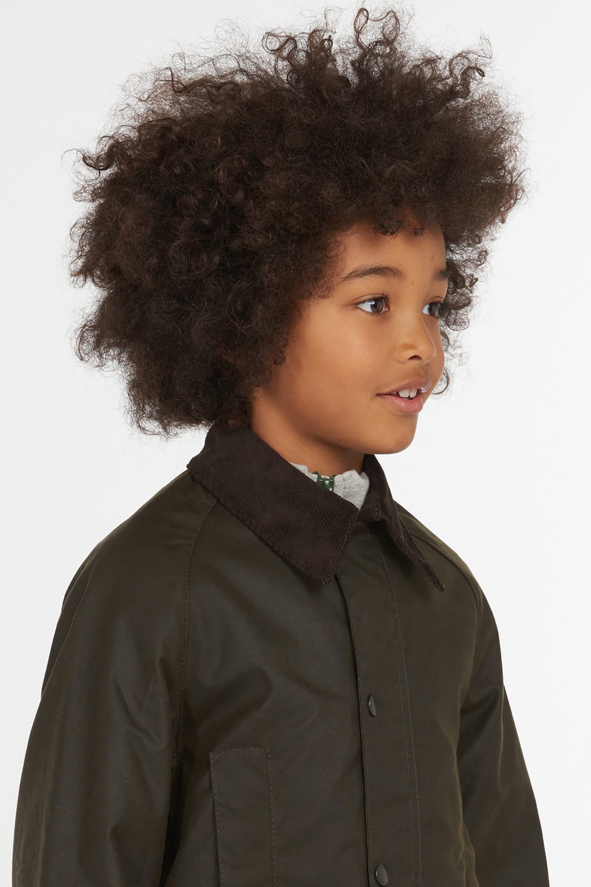 Barbour Boys Beaufort Wax Jacket OL75 Olive