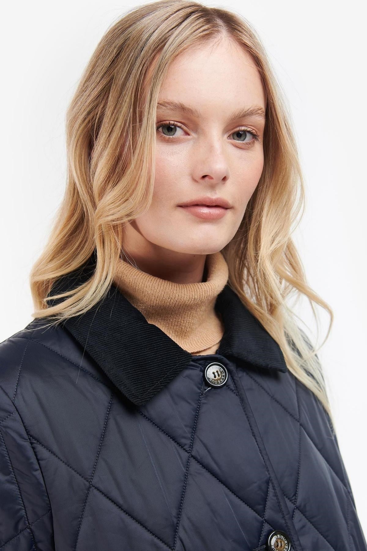 Barbour Bragar Kapitone Ceket NY92 Dk Navy/Dress