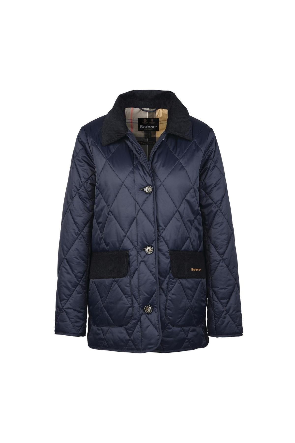 Barbour Bragar Kapitone Ceket NY92 Dk Navy/Dress