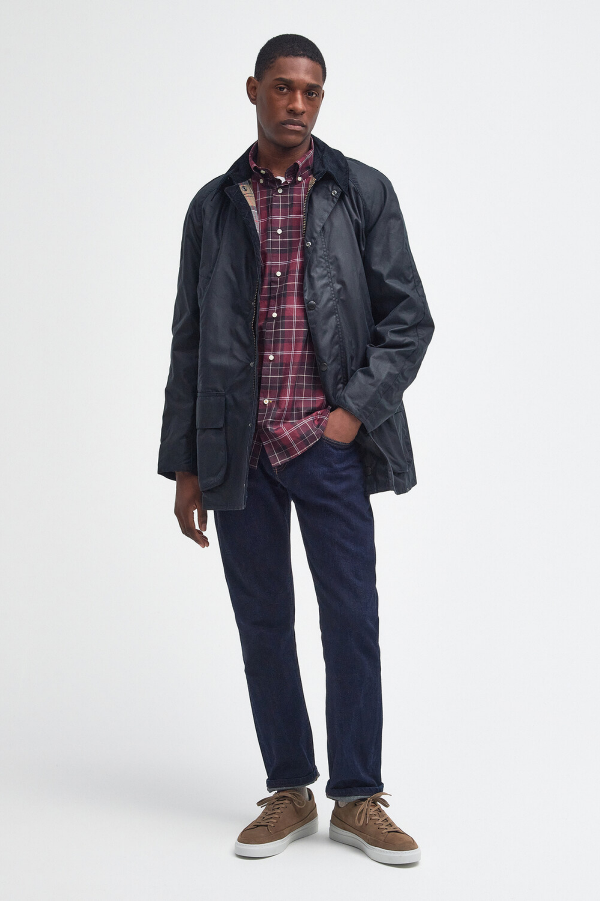 Barbour Bristol Yağlı Ceket NY92 Navy