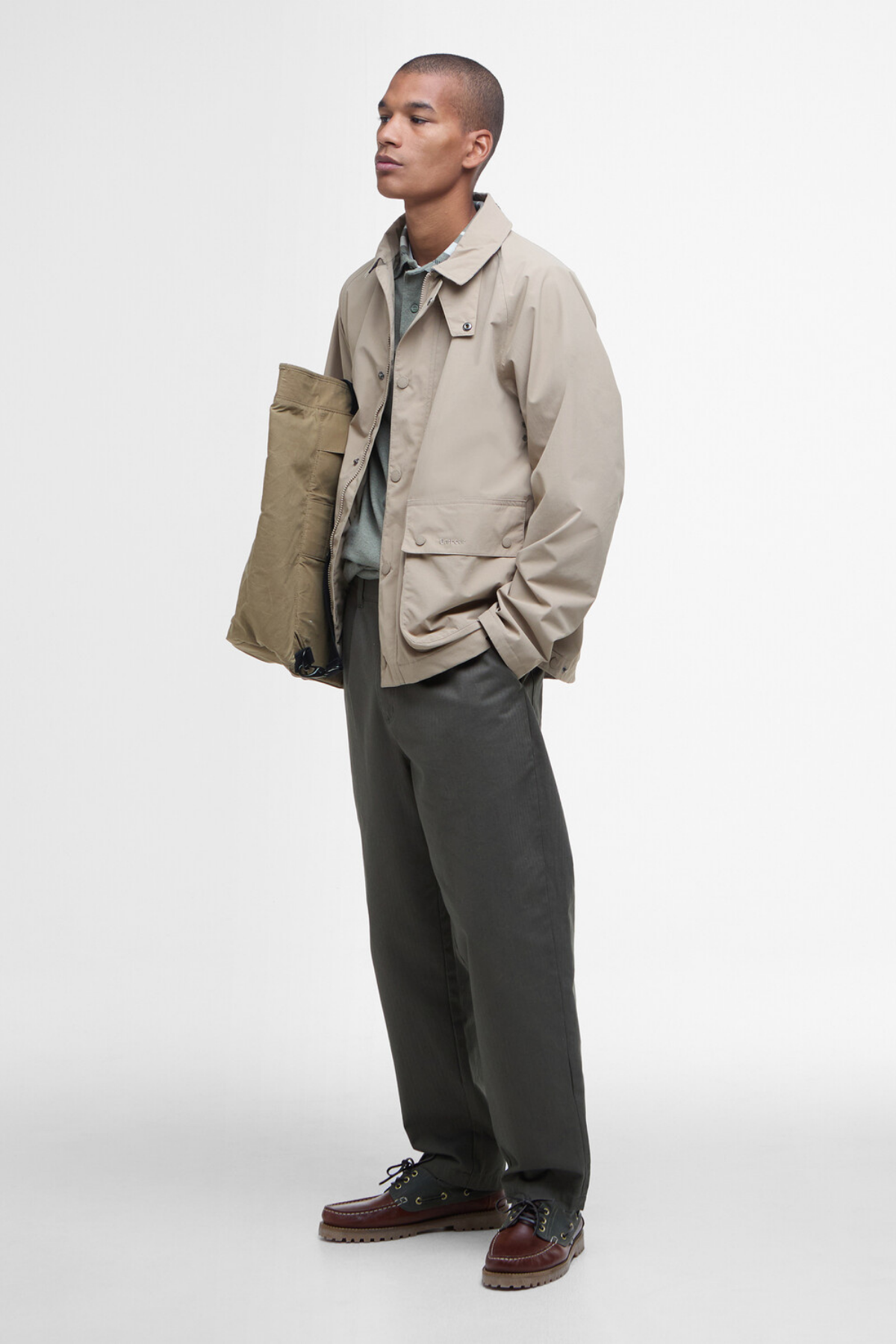 Barbour Broadale Waterproof Ceket BE33 Light Trench