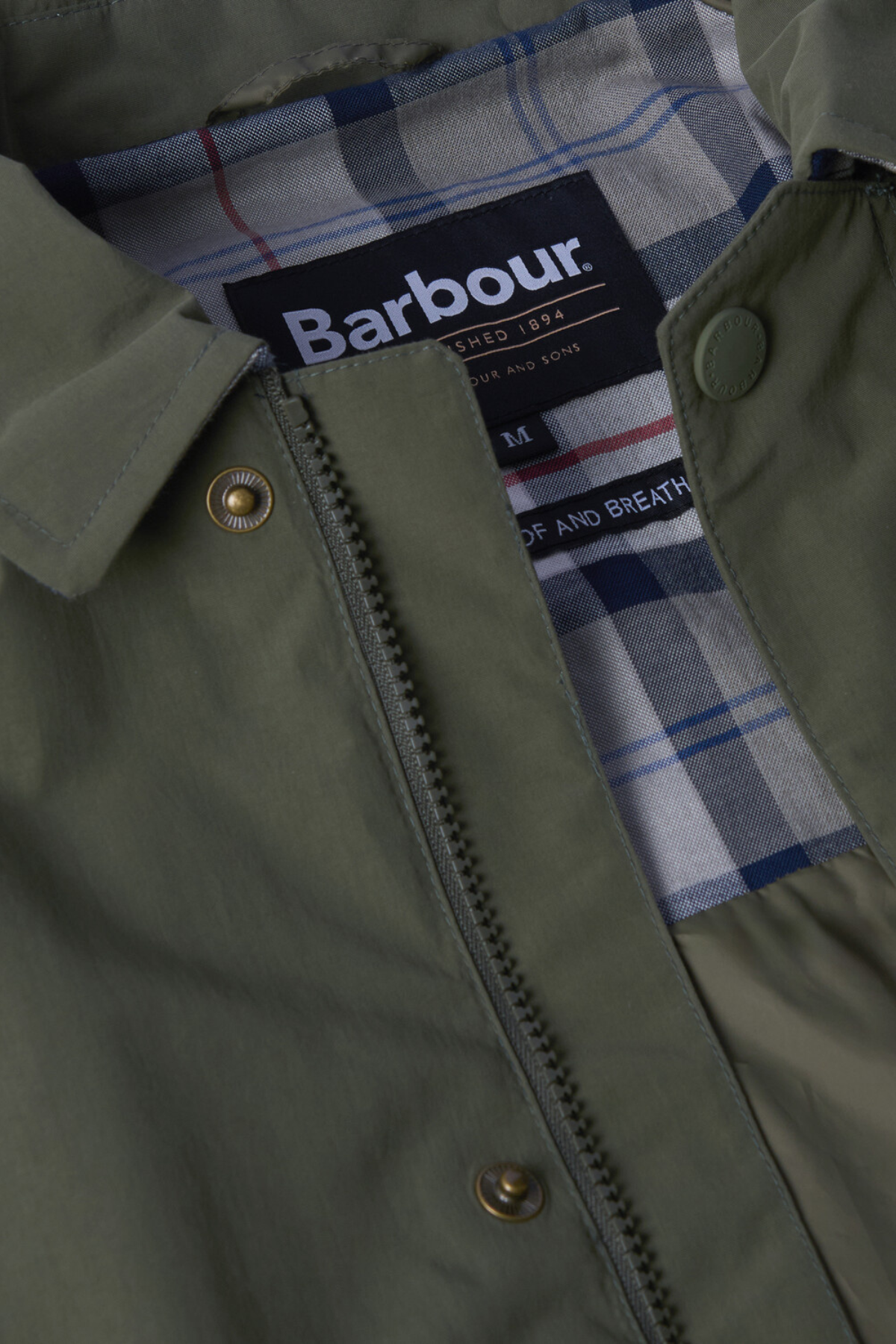 Barbour Broadale Waterproof Ceket OL75 Uniform Green