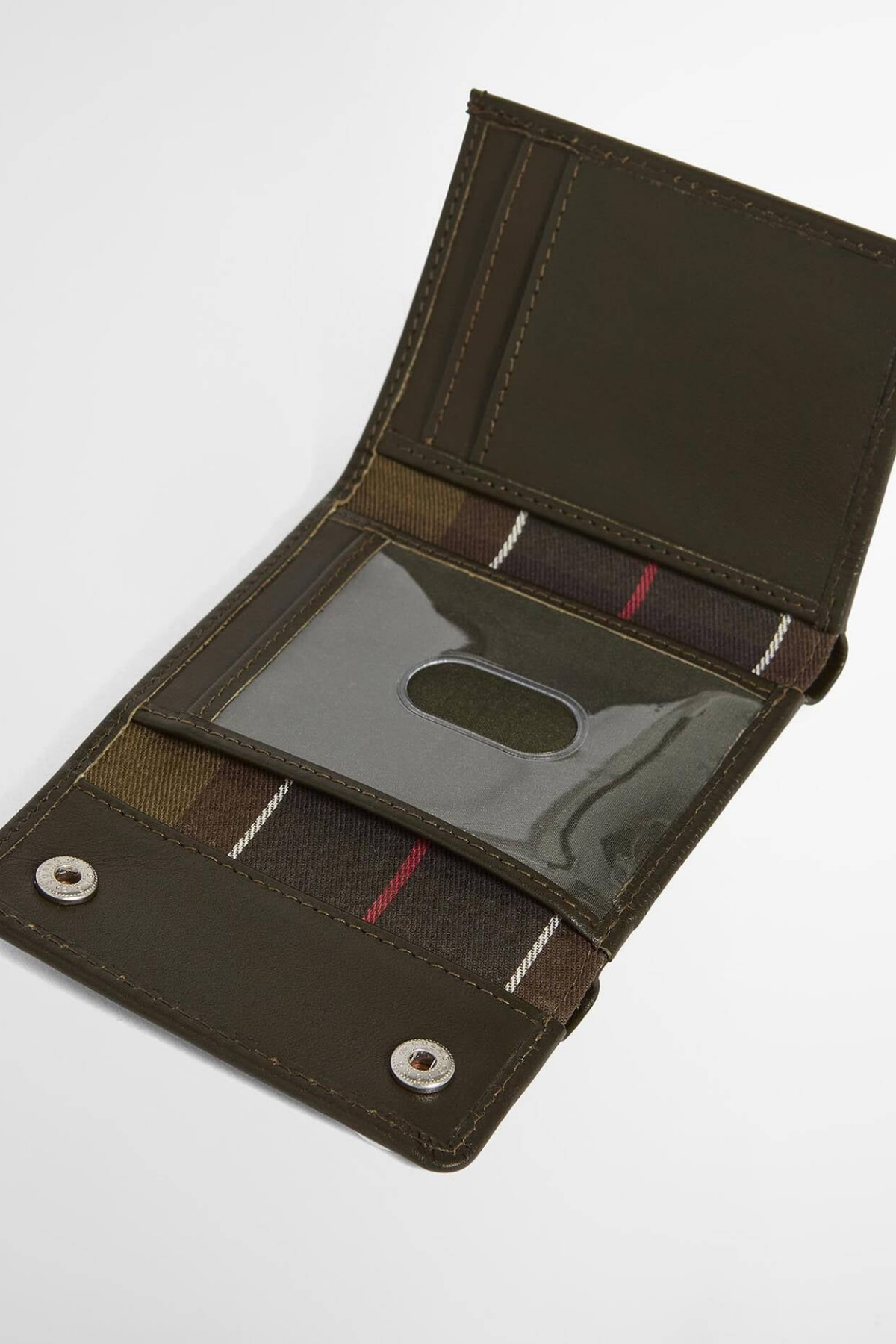 Barbour Brunton Deri Cüzdan & Anahtarlık Hediye Seti OL91 Dark Olive