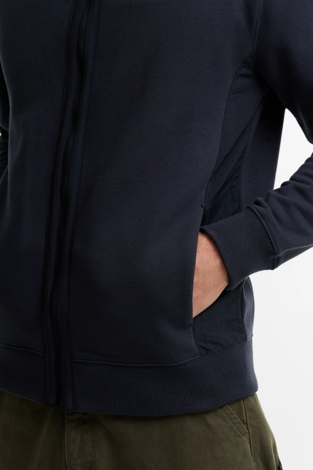 Barbour Caldbeck Full Zip Sweatshirt NY74 Dark Navy