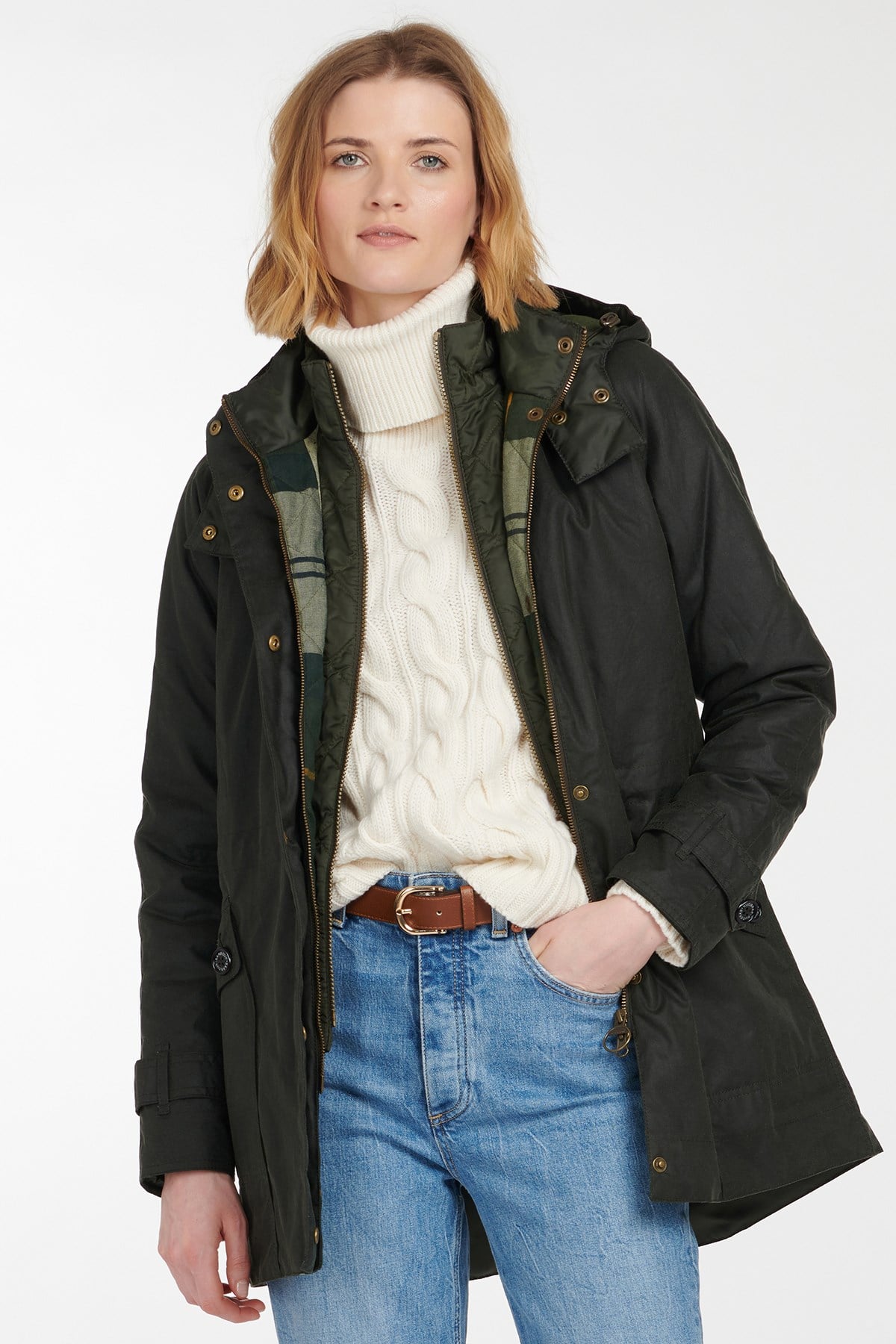 Barbour Cannich Yağlı Ceket Sage/Ancient