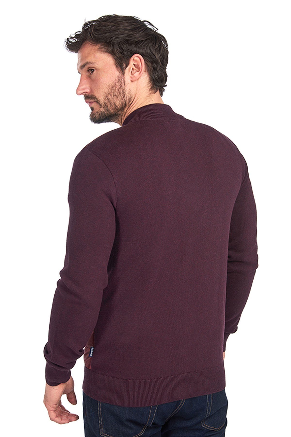 Barbour Carn Baffle Zip Kapitone Hırka RE94 Merlot