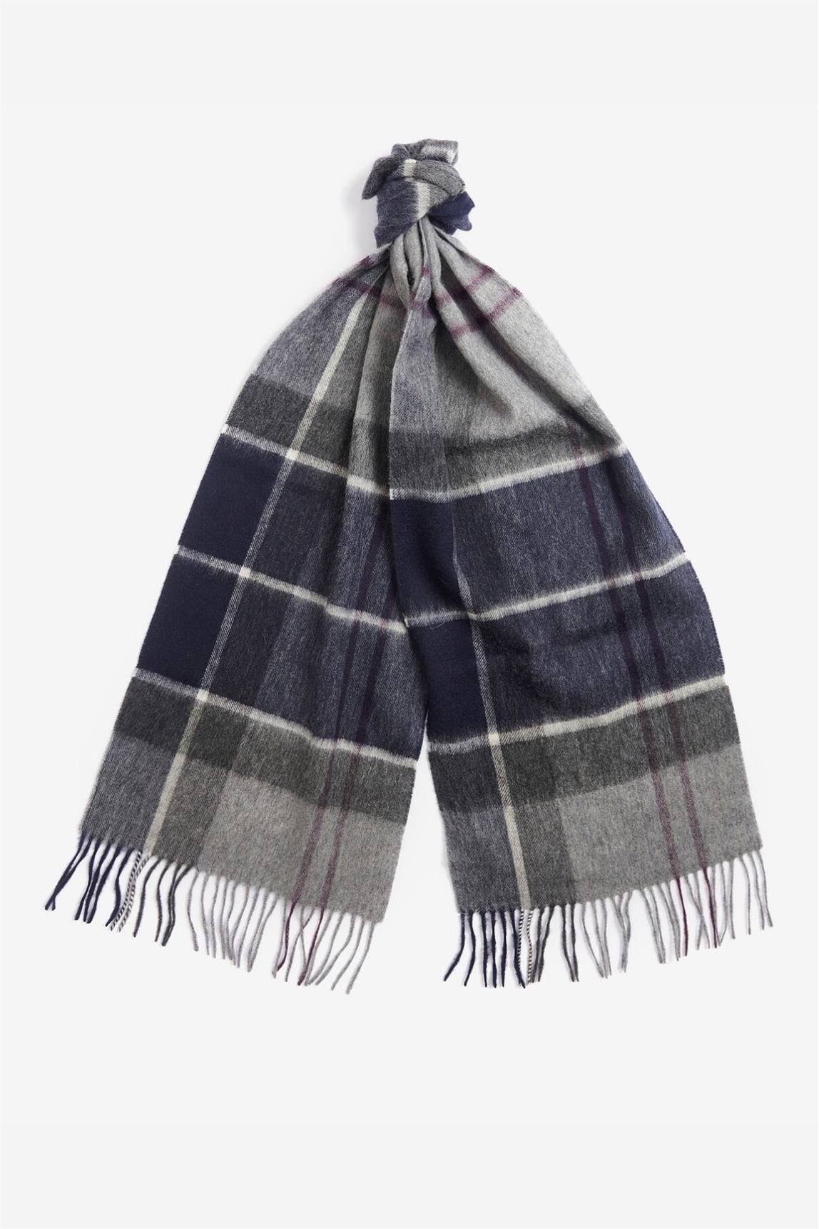 Barbour Carrbridge Tartan Atkı TN17 Black Slate Tartan